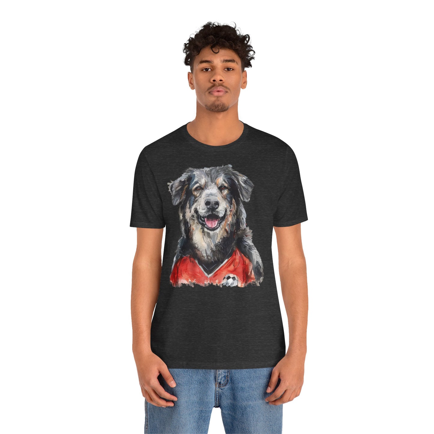 Unisex T-Shirt Fußball Fan Wuffis I EM 2024 I Albanischer Schäferhund I Team Albanien