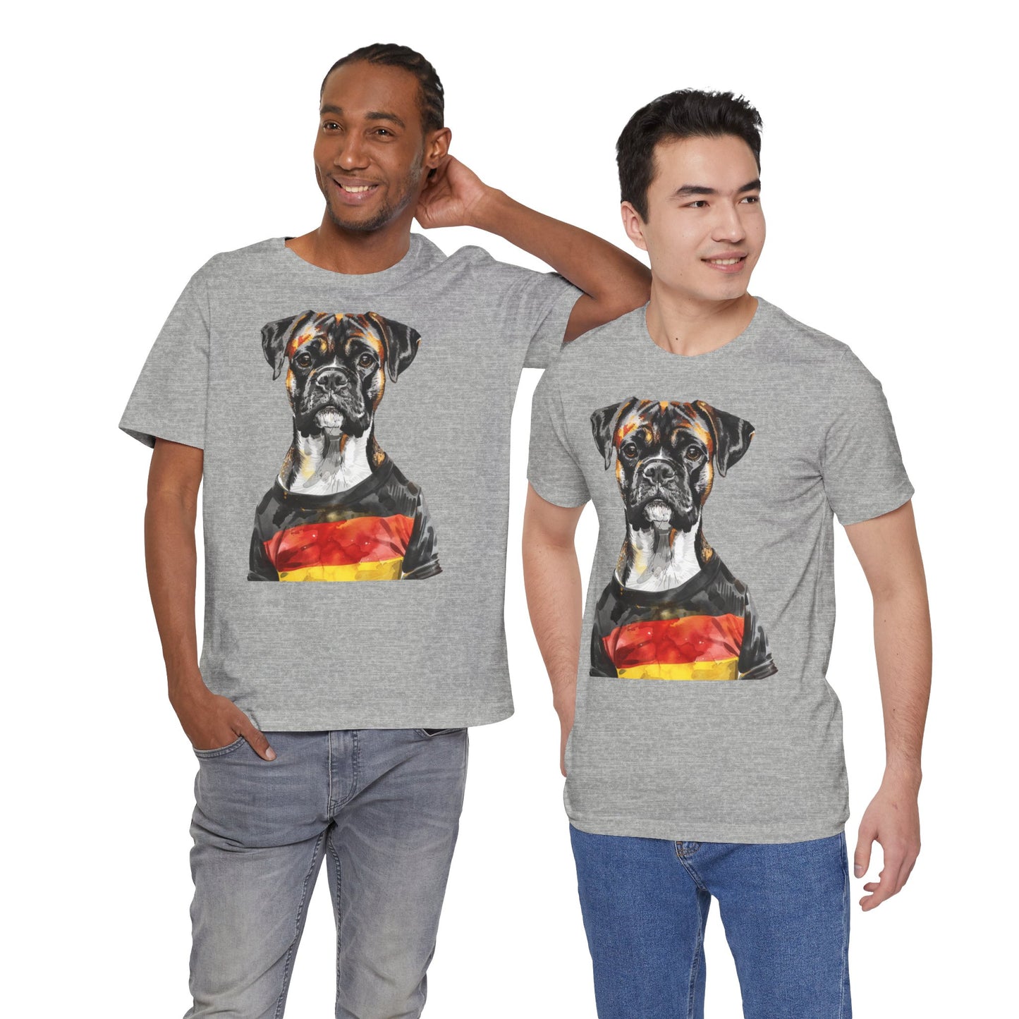 Unisex T-Shirt Fußball Fan Wuffis I EM 2024 I Boxer  I Team Deutschland