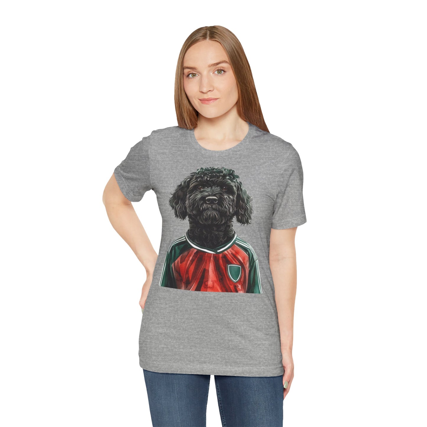 Unisex T-Shirt Fußball Fan Wuffis I EM 2024 I Ungarischer Hirtenhund I Team Ungarn