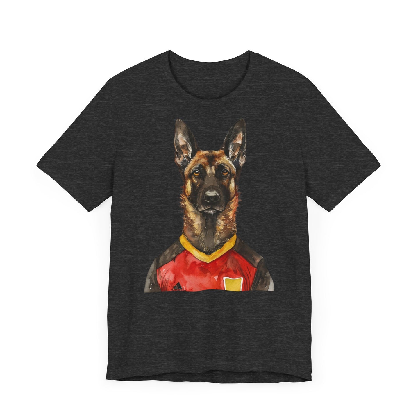 Unisex T-Shirt Fußball Fan Wuffis I EM 2024 I Malinois I Team Belgien