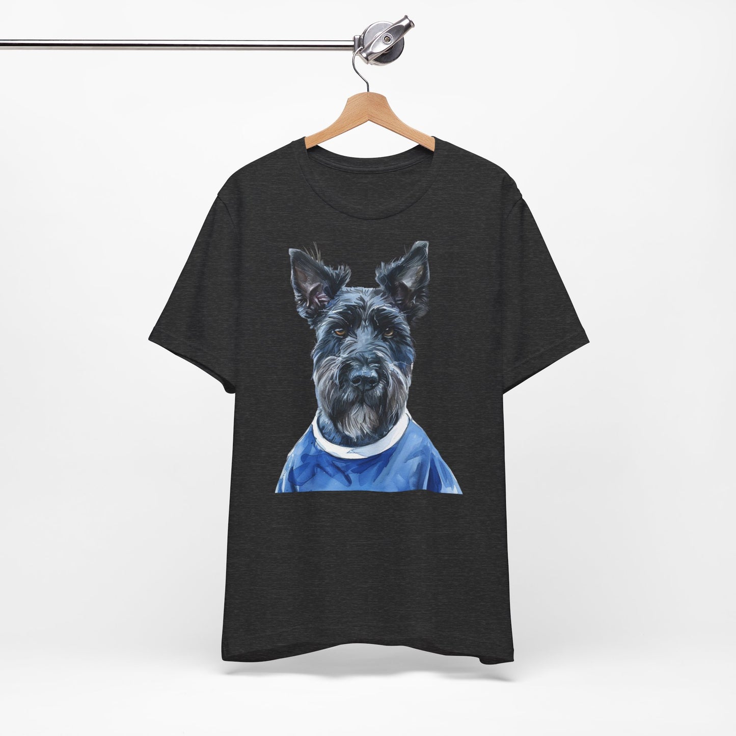 Unisex T-Shirt Fußball Fan Wuffis I EM 2024 I Scottish Terrier I Team Schottland