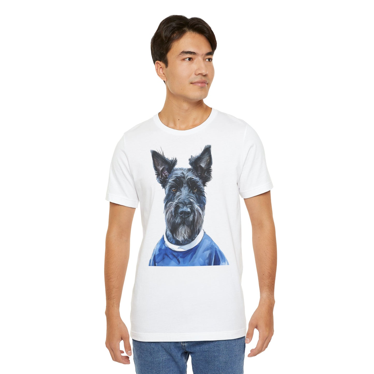 Unisex T-Shirt Fußball Fan Wuffis I EM 2024 I Scottish Terrier I Team Schottland