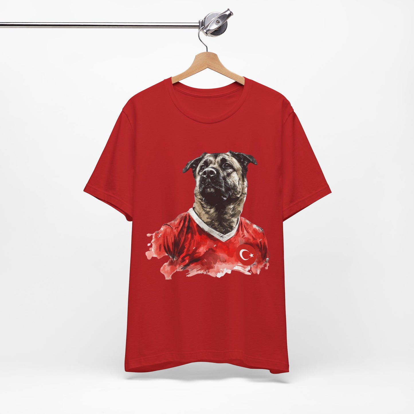 Unisex T-Shirt Fußball Fan Wuffis I EM 2024 I Kangal  I Team Türkiye