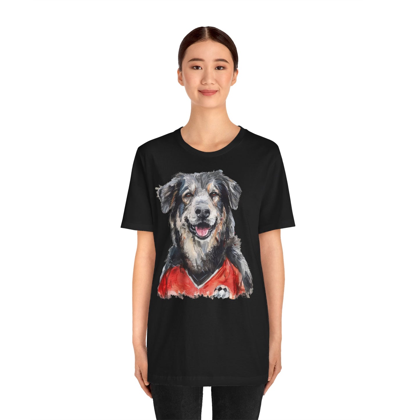 Unisex T-Shirt Fußball Fan Wuffis I EM 2024 I Albanischer Schäferhund I Team Albanien