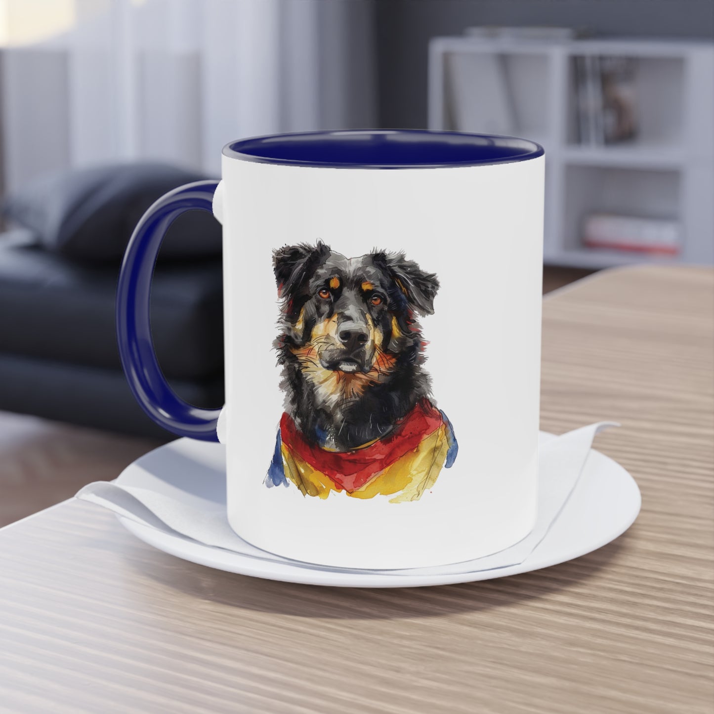 Hunde Tasse Fußball Fan Wuffis I EM 2024 I Ciobanesc Romanesc Carpatin I Team Rumänien