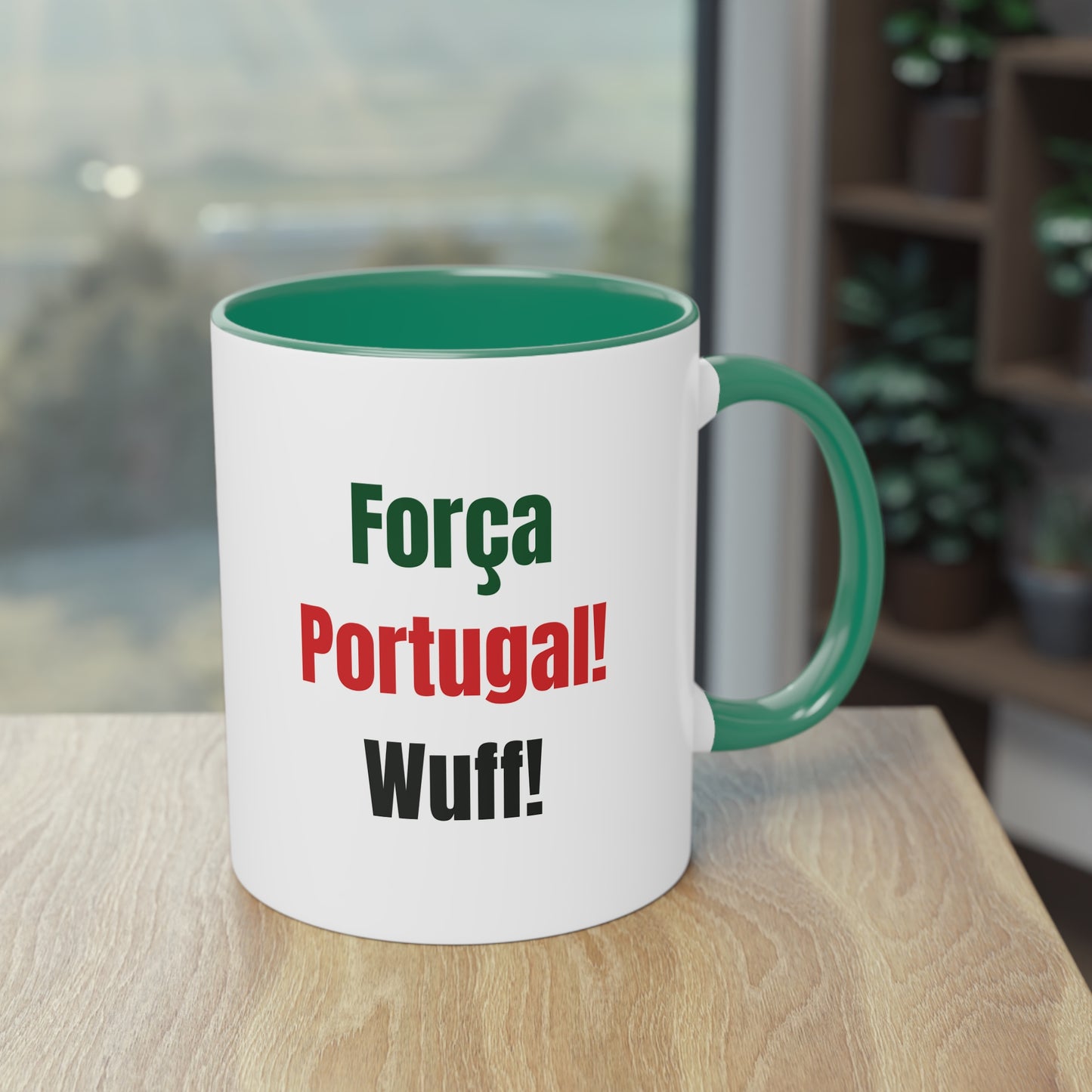 Hunde Tasse Fußball Fan Wuffis I EM 2024 I Portugiesischer Wasserhund I Team Portugal