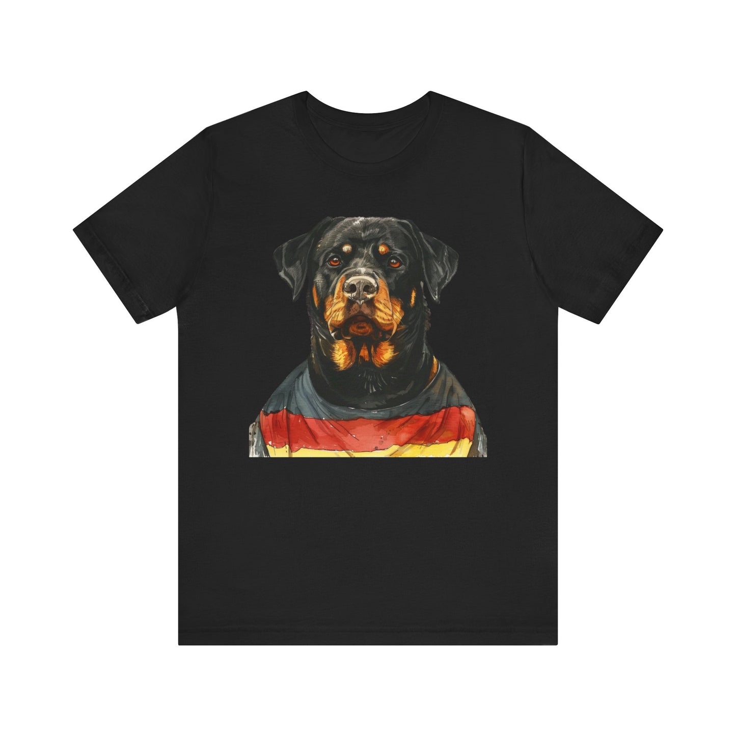 Unisex T-Shirt Fußball Fan Wuffis I EM 2024 I Rottweiler  I Team Deutschland