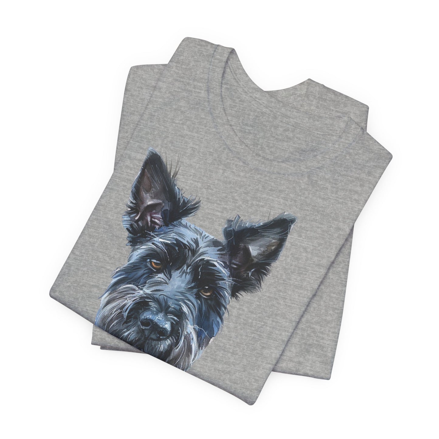 Unisex T-Shirt Fußball Fan Wuffis I EM 2024 I Scottish Terrier I Team Schottland