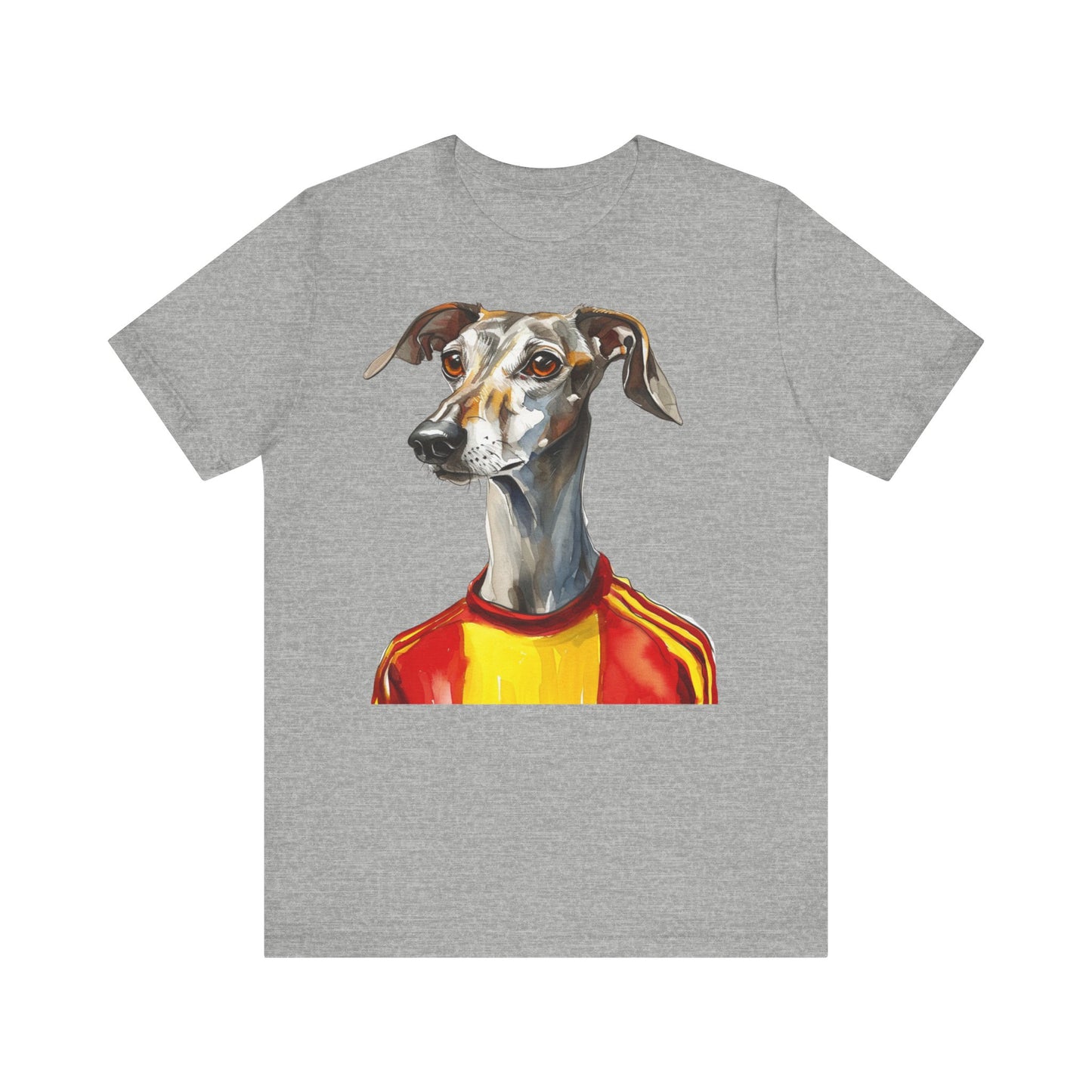 Unisex T-Shirt Fußball Fan Wuffis I EM 2024 I Galgo Espanol I Team Spanien