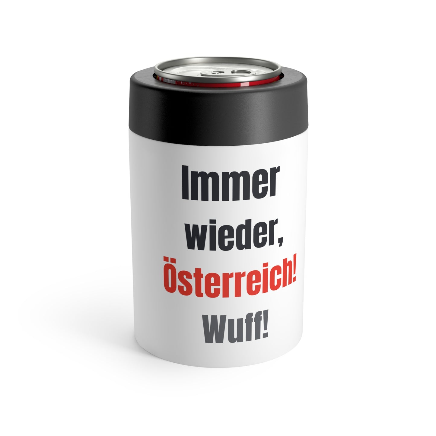 Dosenhalter für Bier I Getränkekühler für Fußball und Hunde Fans I EM 2024 I Österreichischer Pinscher I Team Österreich