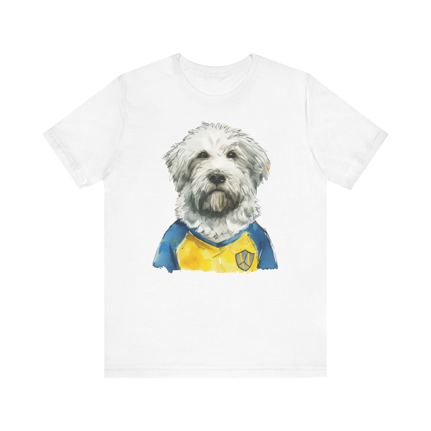 Unisex T-Shirt Fußball Fan Wuffis I EM 2024 I Ukrainischer Schäferhund I Team Ukraine