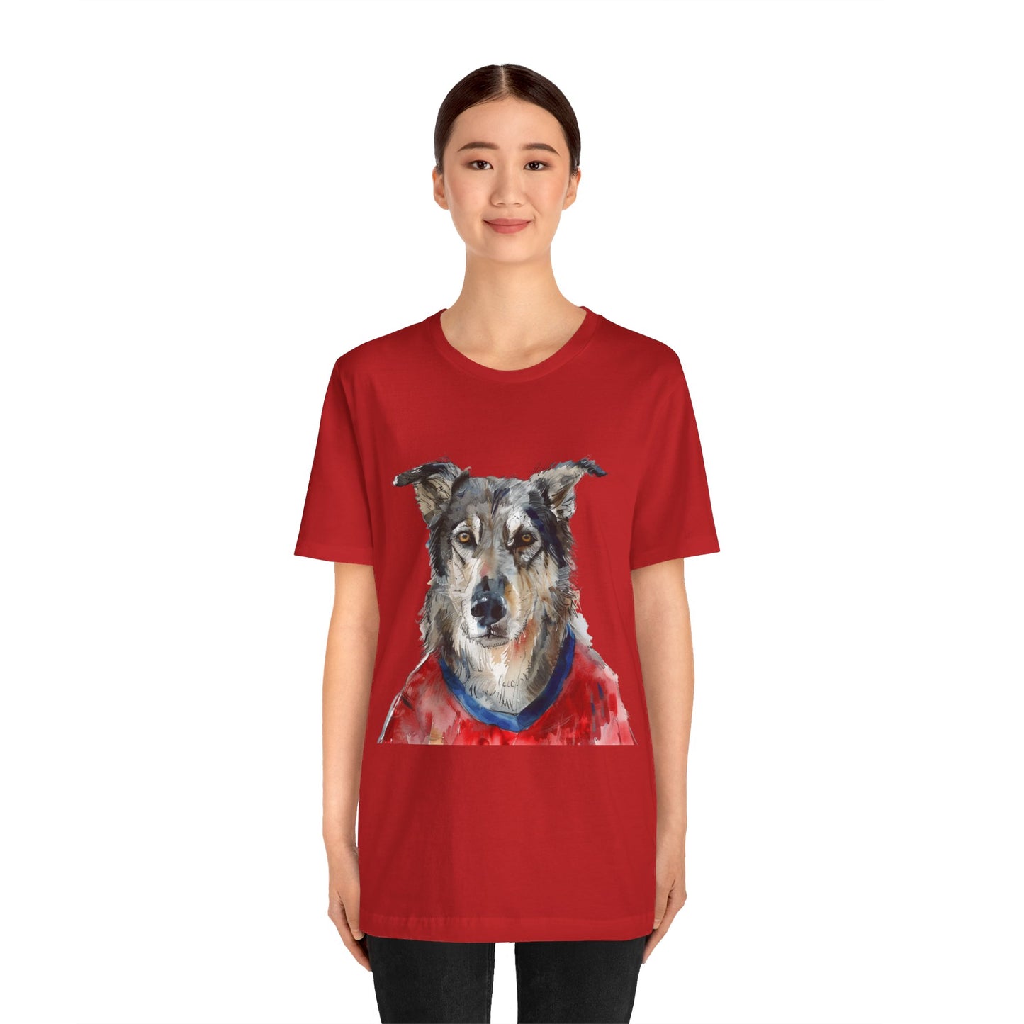 Unisex T-Shirt Fußball Fan Wuffis I EM 2024 I Tschechoslowakischer Wolfshund  I Team Tschechien