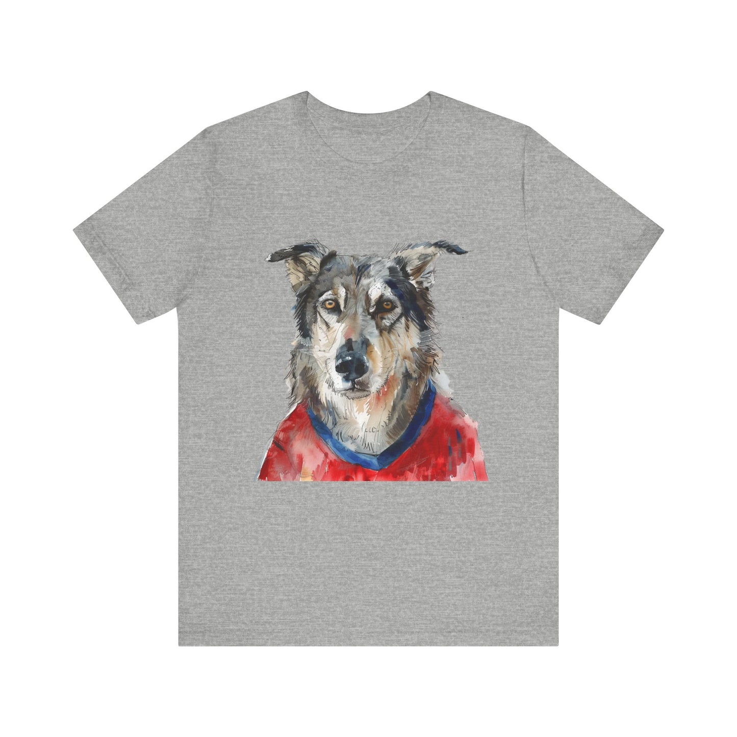 Unisex T-Shirt Fußball Fan Wuffis I EM 2024 I Tschechoslowakischer Wolfshund  I Team Tschechien