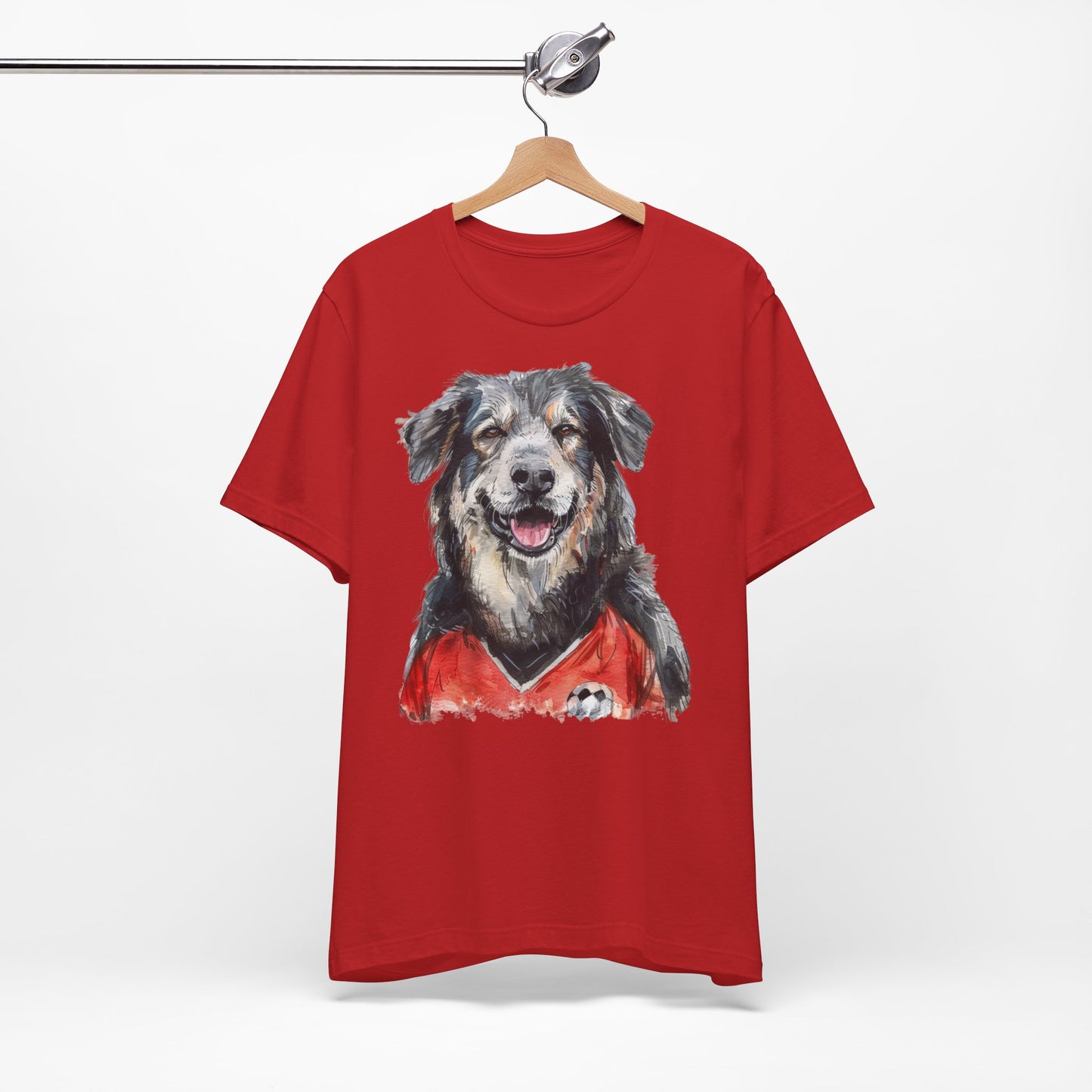 Unisex T-Shirt Fußball Fan Wuffis I EM 2024 I Albanischer Schäferhund I Team Albanien