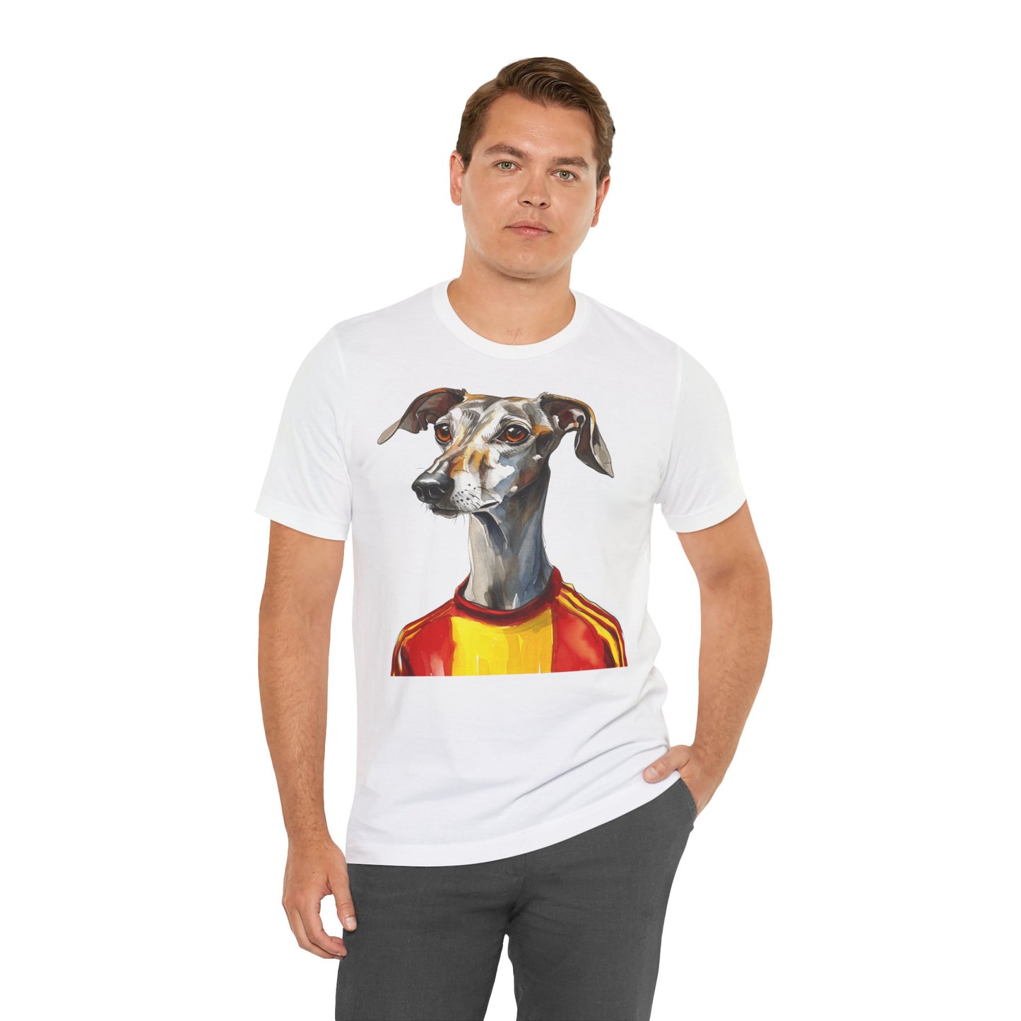 Unisex T-Shirt Fußball Fan Wuffis I EM 2024 I Galgo Espanol I Team Spanien