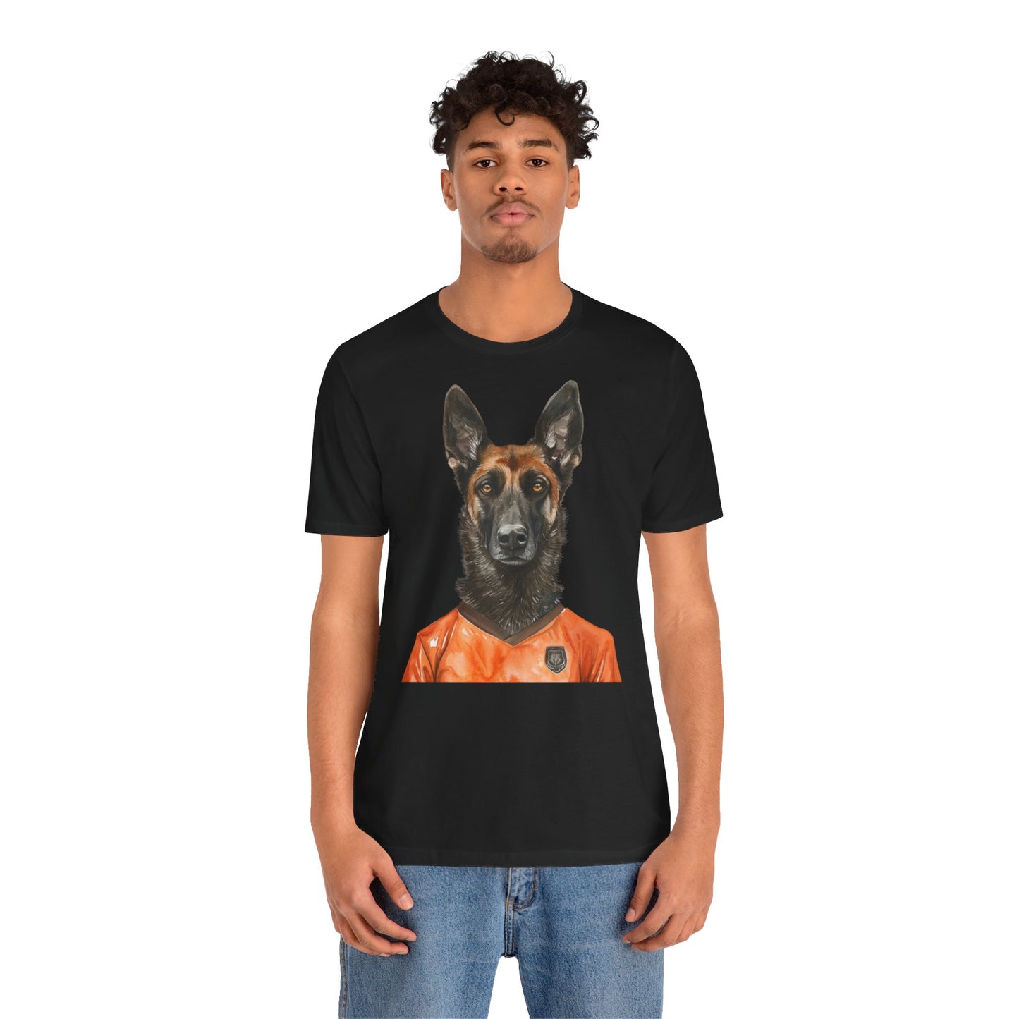 Unisex T-Shirt Fußball Fan Wuffis I EM 2024 I Holländischer Schäferhund I Team Niederlande