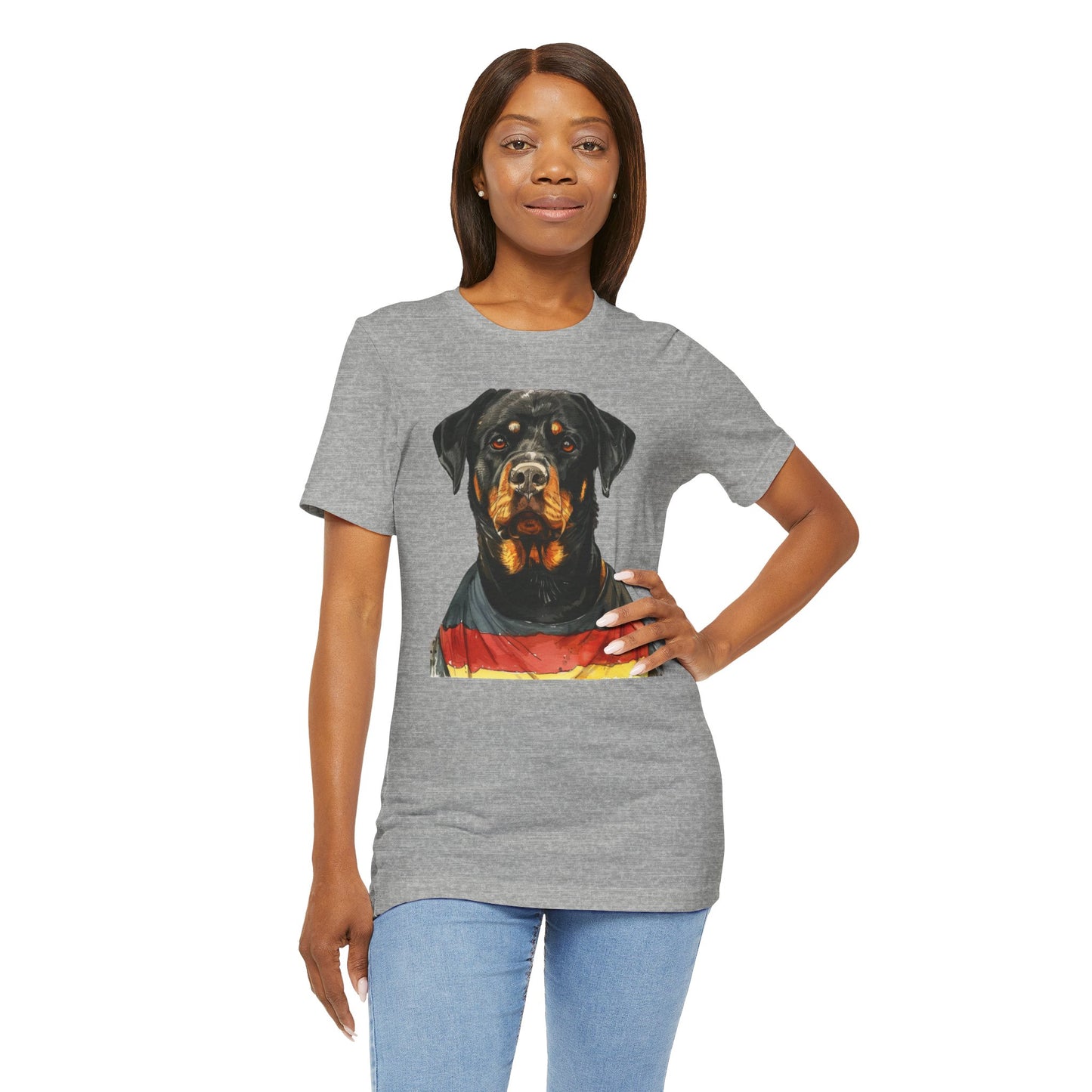 Unisex T-Shirt Fußball Fan Wuffis I EM 2024 I Rottweiler  I Team Deutschland