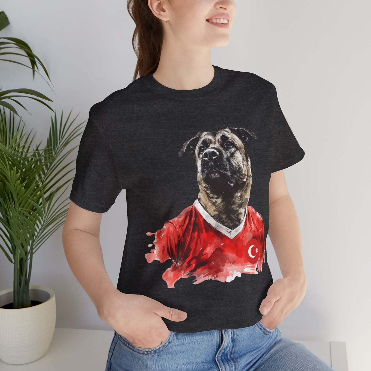 Unisex T-Shirt Fußball Fan Wuffis I EM 2024 I Kangal  I Team Türkiye