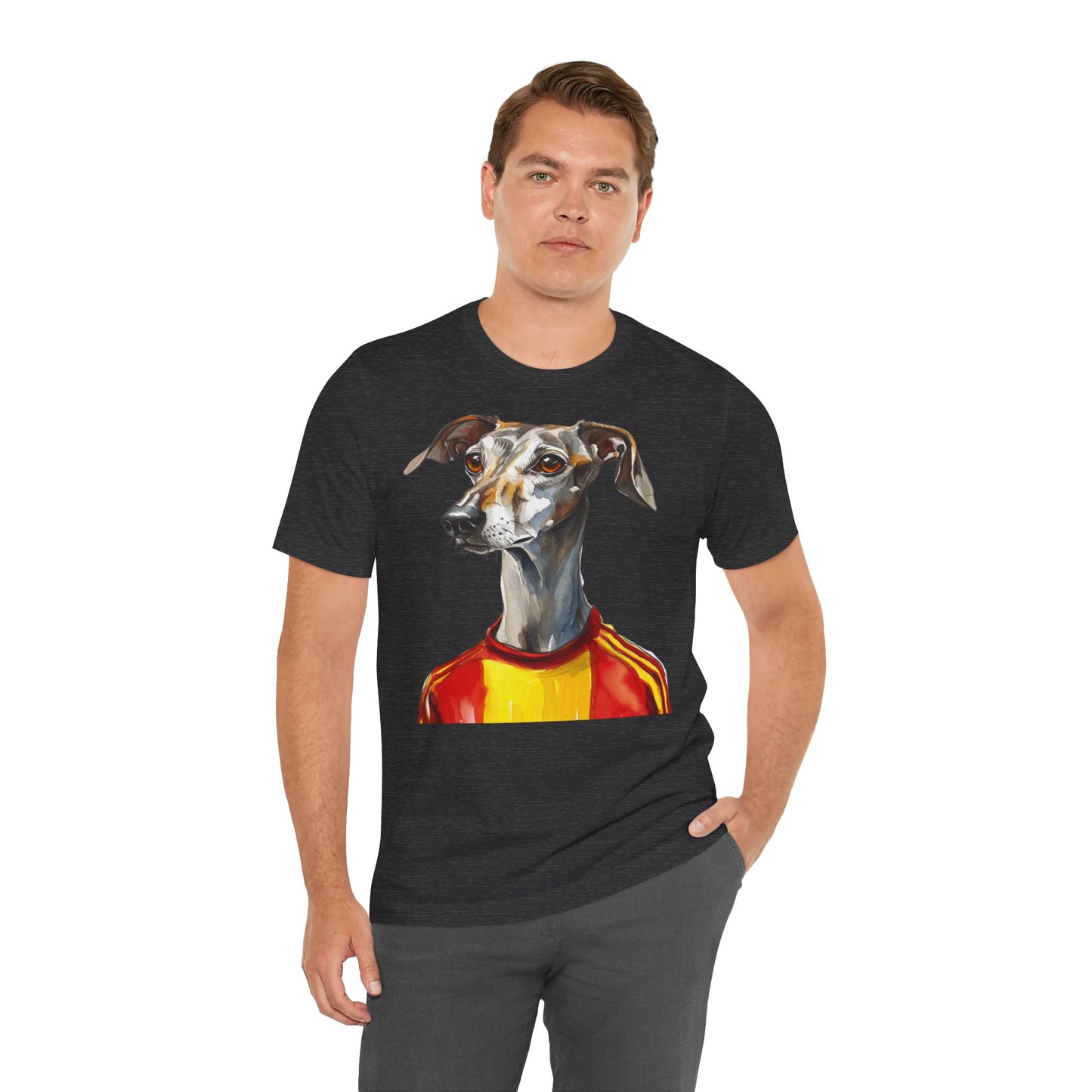 Unisex T-Shirt Fußball Fan Wuffis I EM 2024 I Galgo Espanol I Team Spanien