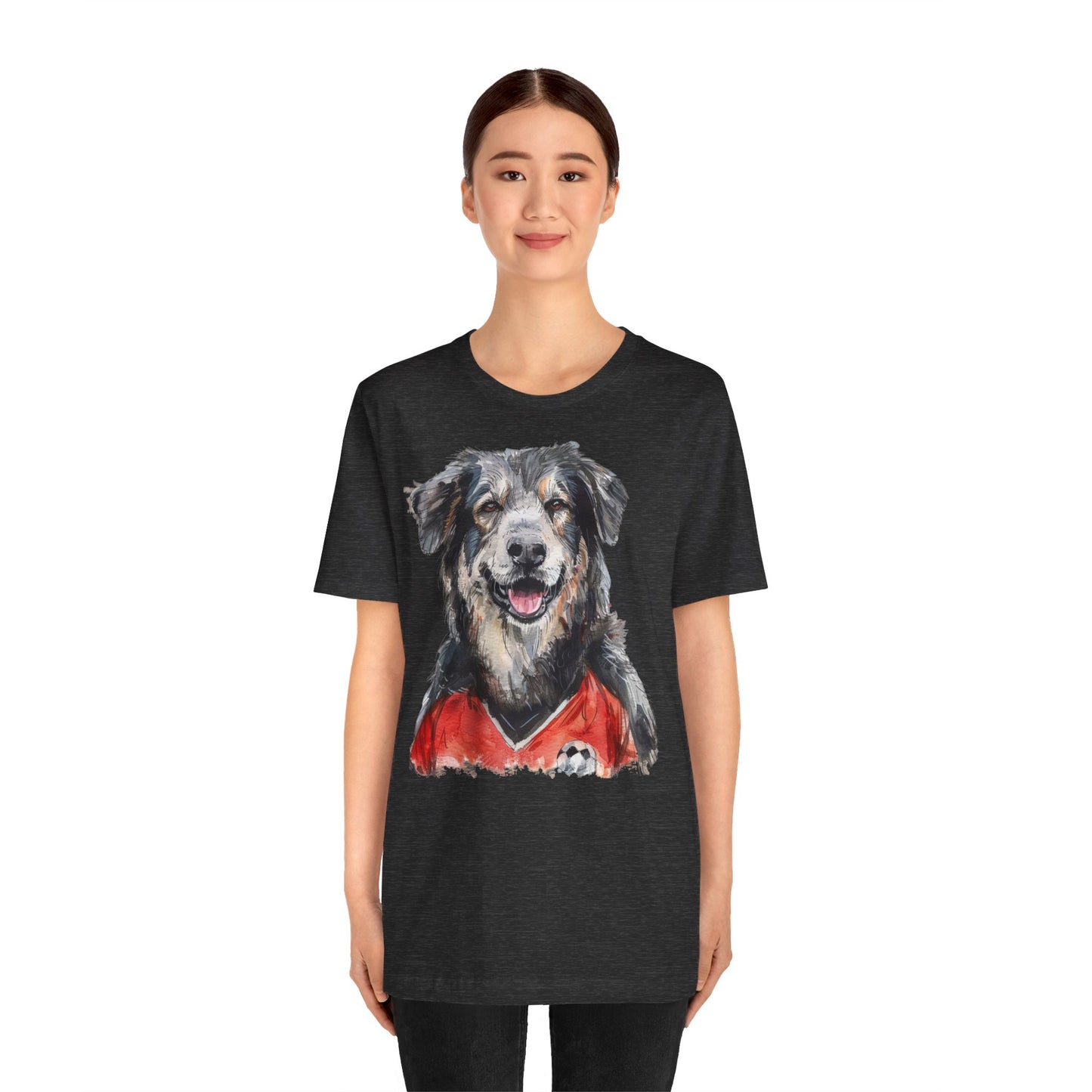 Unisex T-Shirt Fußball Fan Wuffis I EM 2024 I Albanischer Schäferhund I Team Albanien