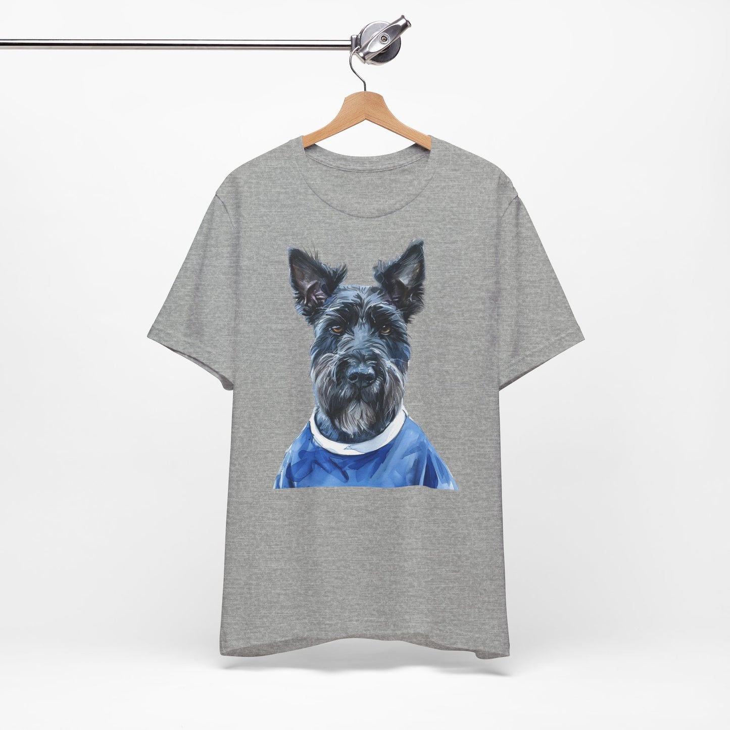 Unisex T-Shirt Fußball Fan Wuffis I EM 2024 I Scottish Terrier I Team Schottland