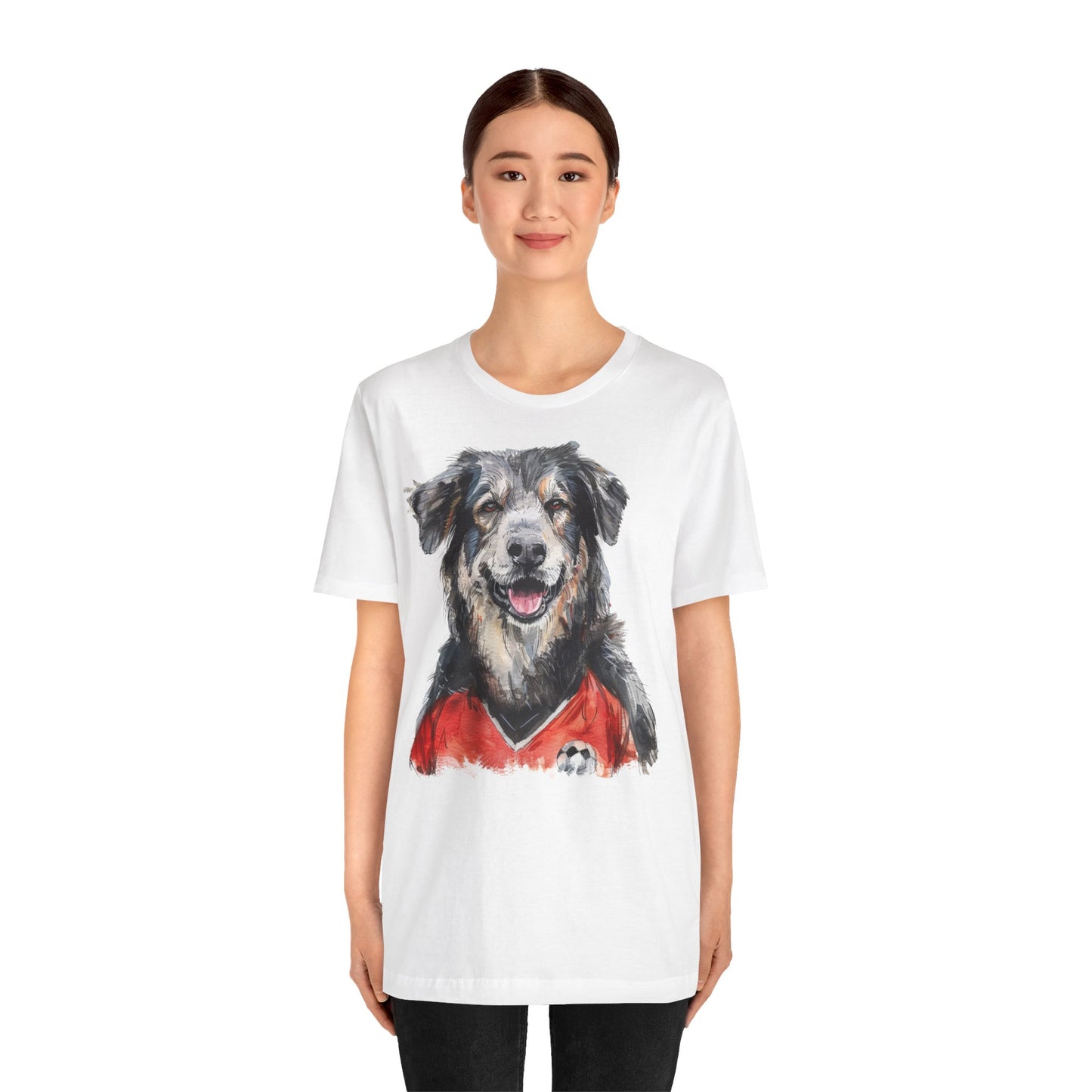 Unisex T-Shirt Fußball Fan Wuffis I EM 2024 I Albanischer Schäferhund I Team Albanien