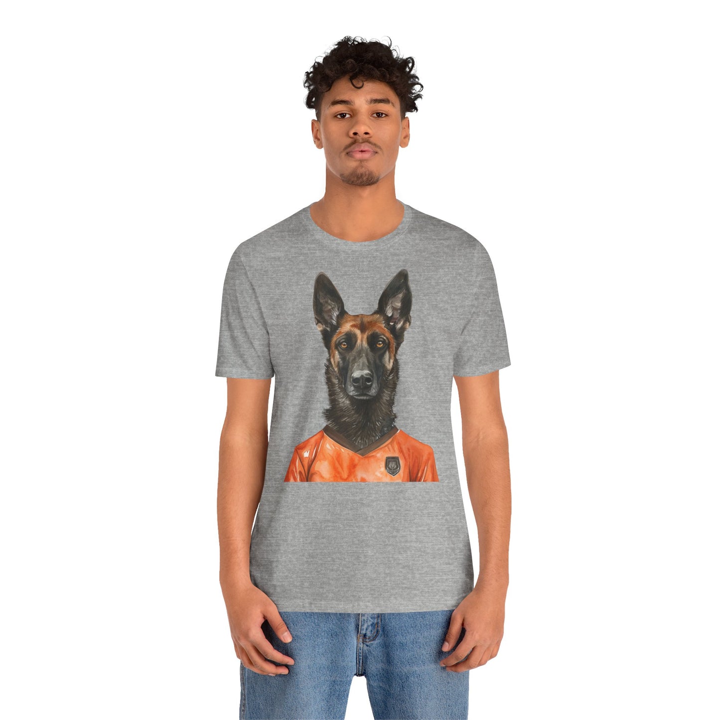 Unisex T-Shirt Fußball Fan Wuffis I EM 2024 I Holländischer Schäferhund I Team Niederlande