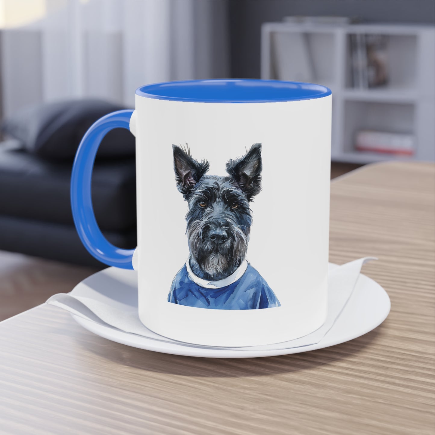 Hunde Tasse Fußball Fan Wuffis I EM 2024 I Scottish Terrier I Team Schottland