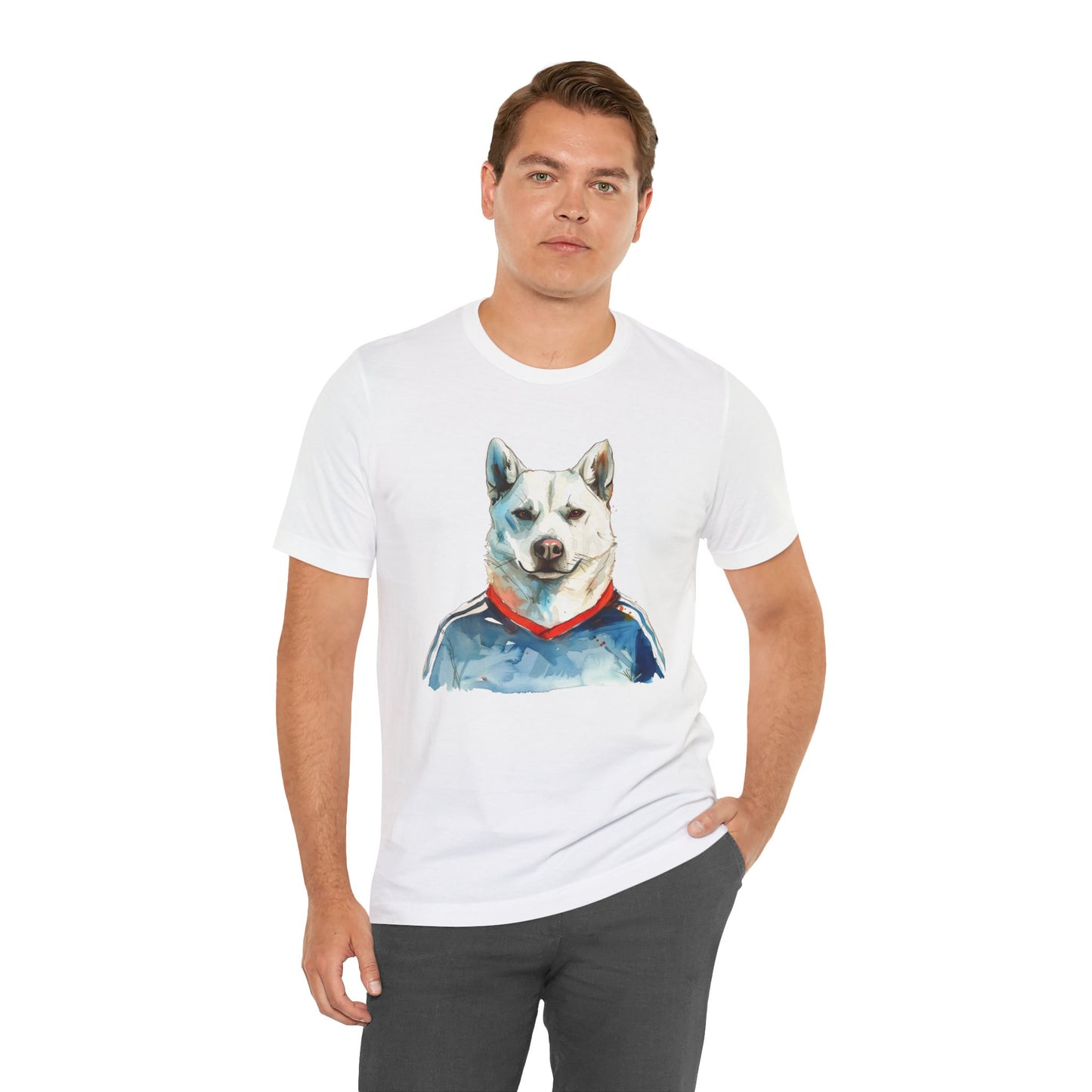 Unisex T-Shirt Fußball Fan Wuffis I EM 2024 I Slowakischer Hirtenhund I Team Slowakei