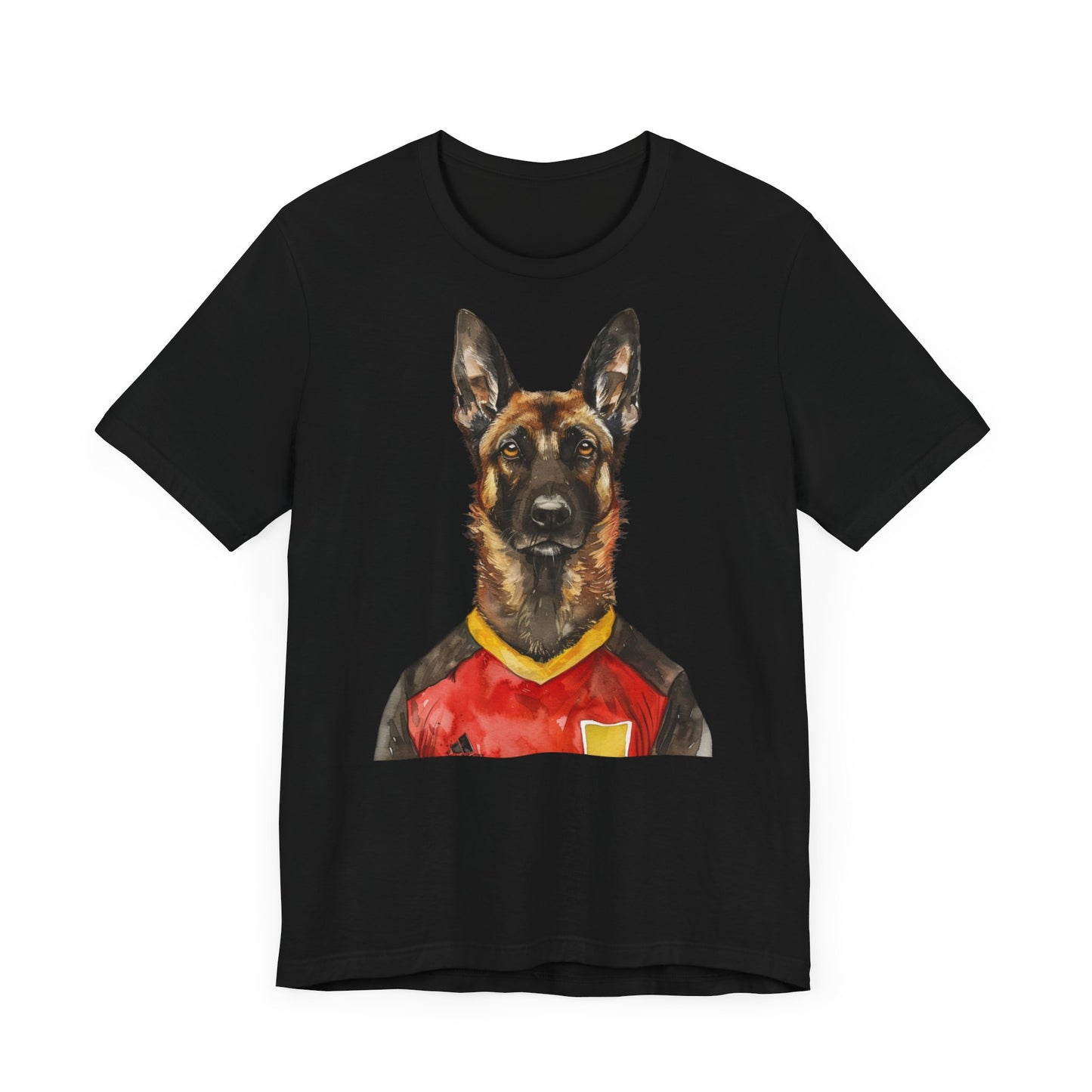 Unisex T-Shirt Fußball Fan Wuffis I EM 2024 I Malinois I Team Belgien