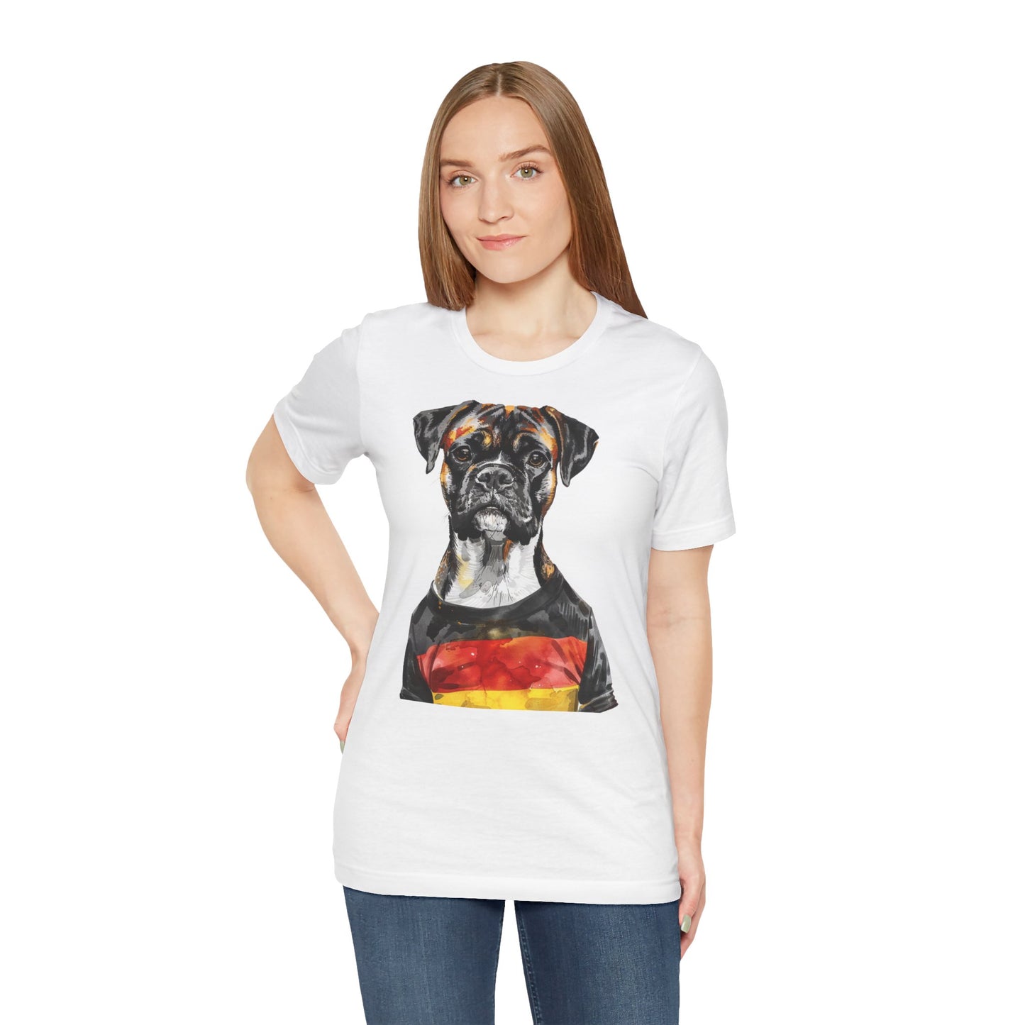 Unisex T-Shirt Fußball Fan Wuffis I EM 2024 I Boxer  I Team Deutschland