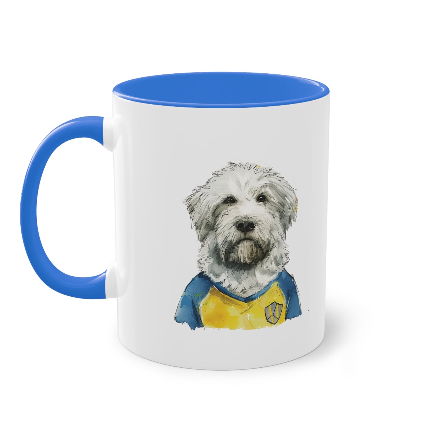 Hunde Tasse Fußball Fan Wuffis I EM 2024 I Ukrainischer Schäferhund I Team Ukraine