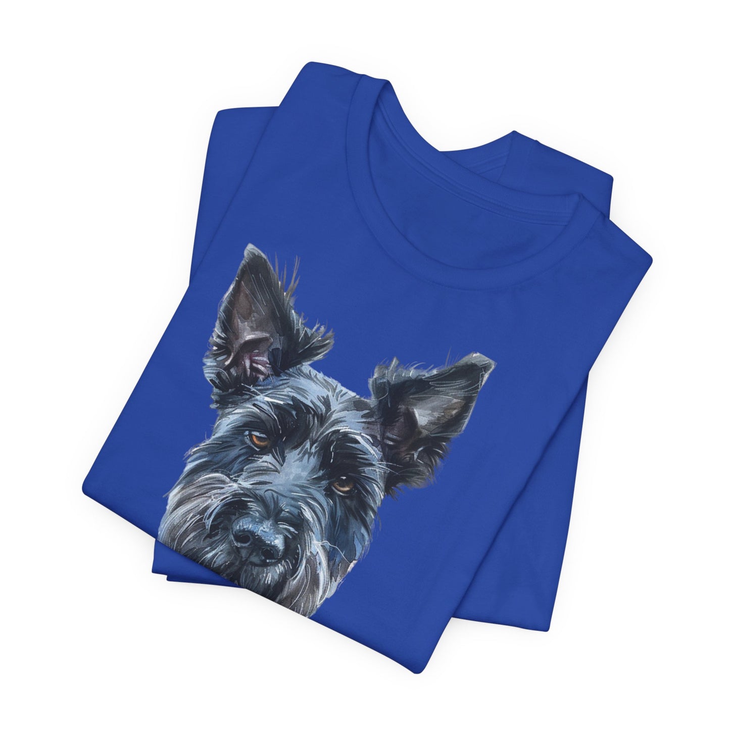 Unisex T-Shirt Fußball Fan Wuffis I EM 2024 I Scottish Terrier I Team Schottland