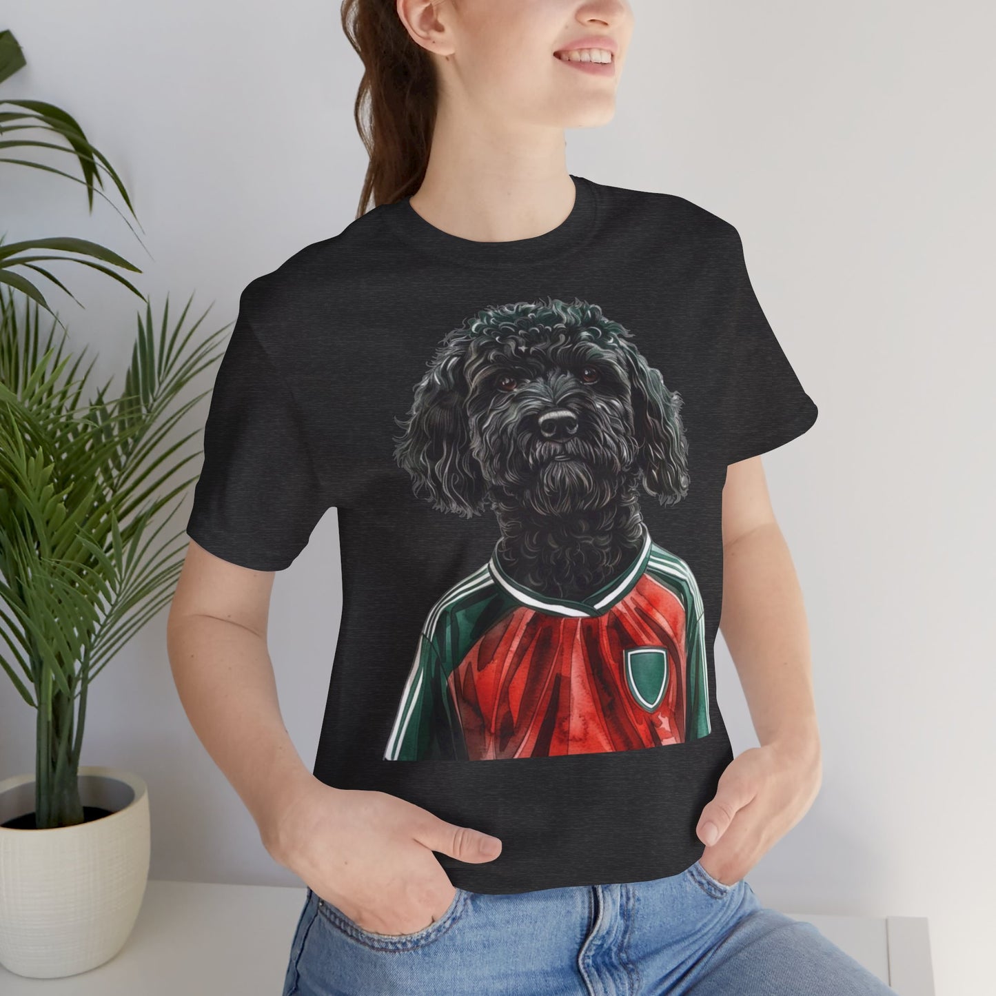 Unisex T-Shirt Fußball Fan Wuffis I EM 2024 I Ungarischer Hirtenhund I Team Ungarn