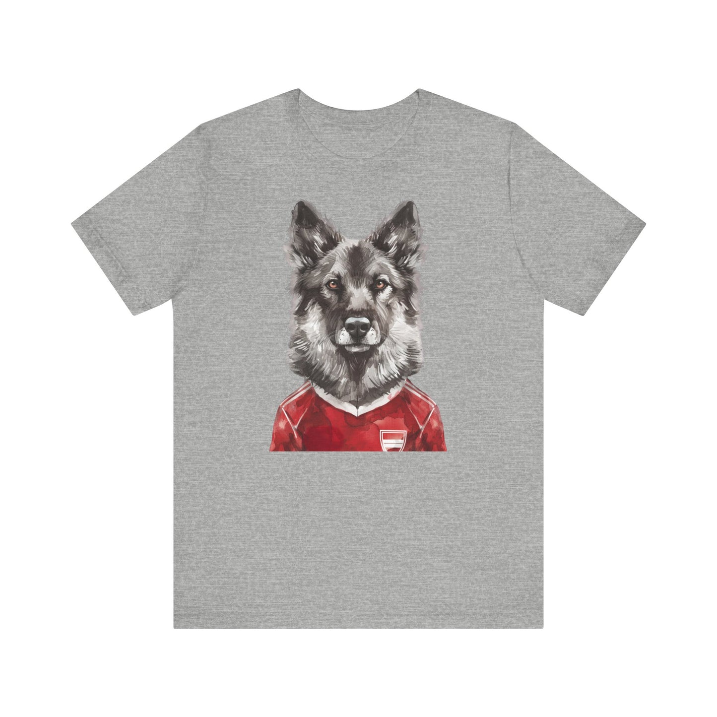 Unisex T-Shirt Fußball Fan Wuffis I EM 2024 I Gronlandshund I Team Dänemark