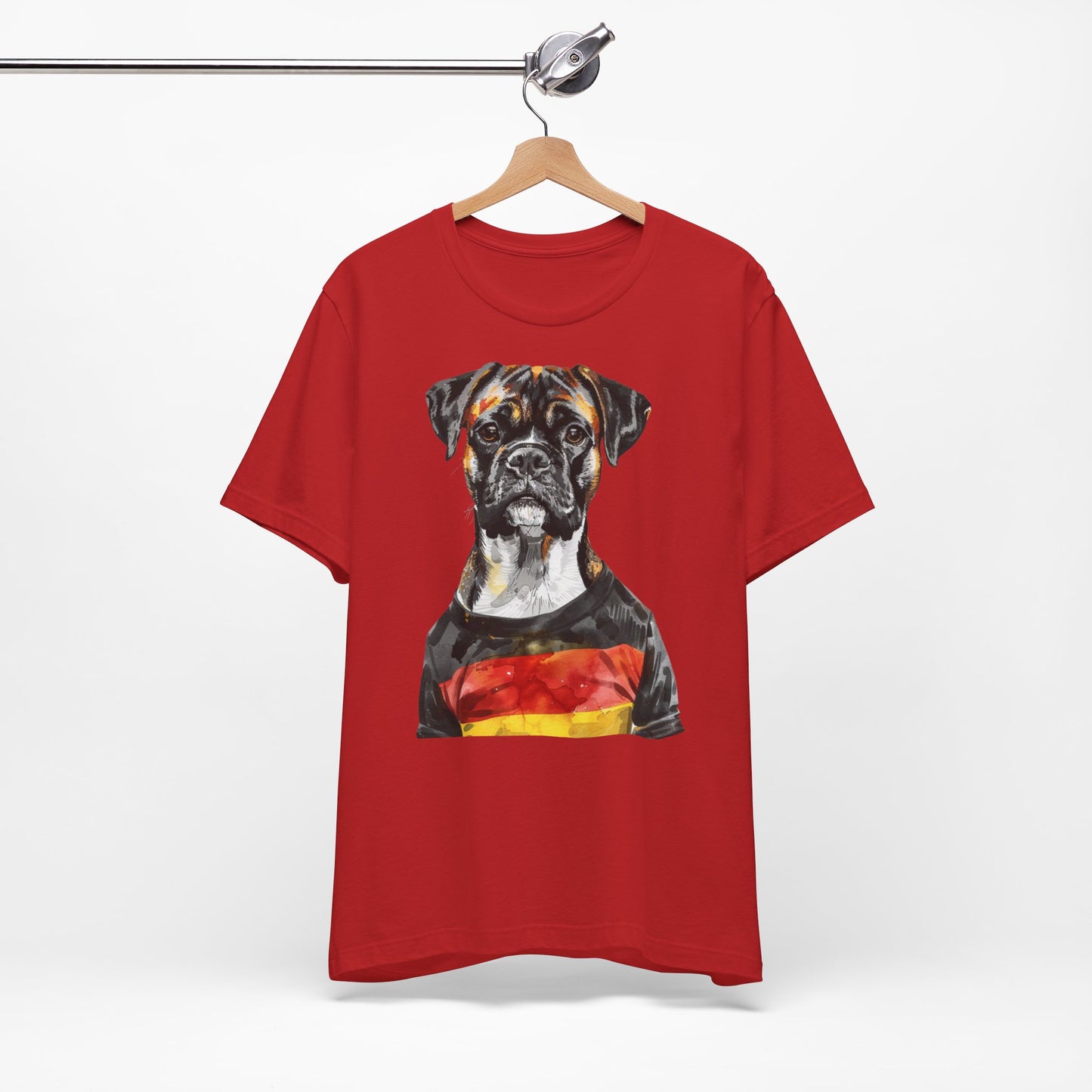 Unisex T-Shirt Fußball Fan Wuffis I EM 2024 I Boxer  I Team Deutschland