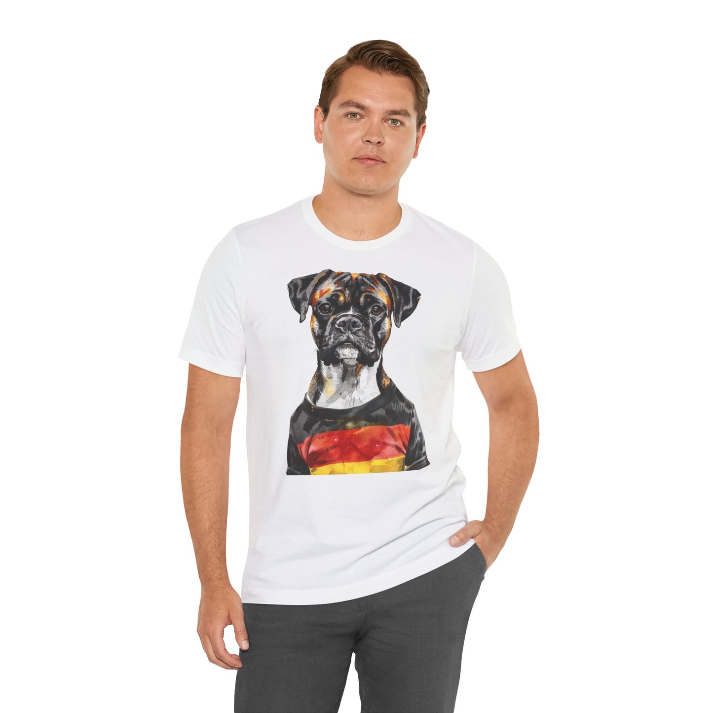 Unisex T-Shirt Fußball Fan Wuffis I EM 2024 I Boxer  I Team Deutschland