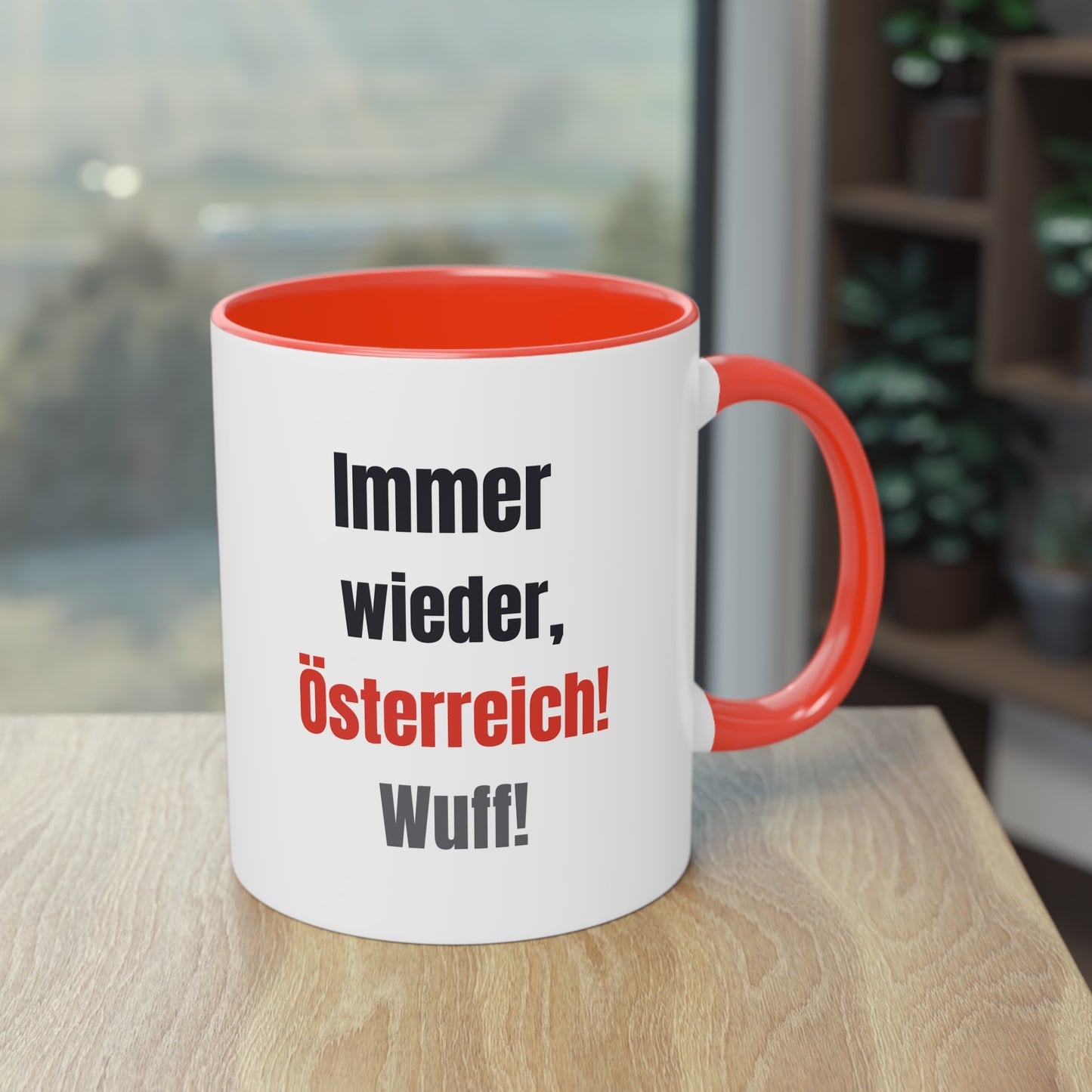 Hunde Tasse Fußball Fan Wuffis I EM 2024 I Österreichischer Pinscher I Team Österreich