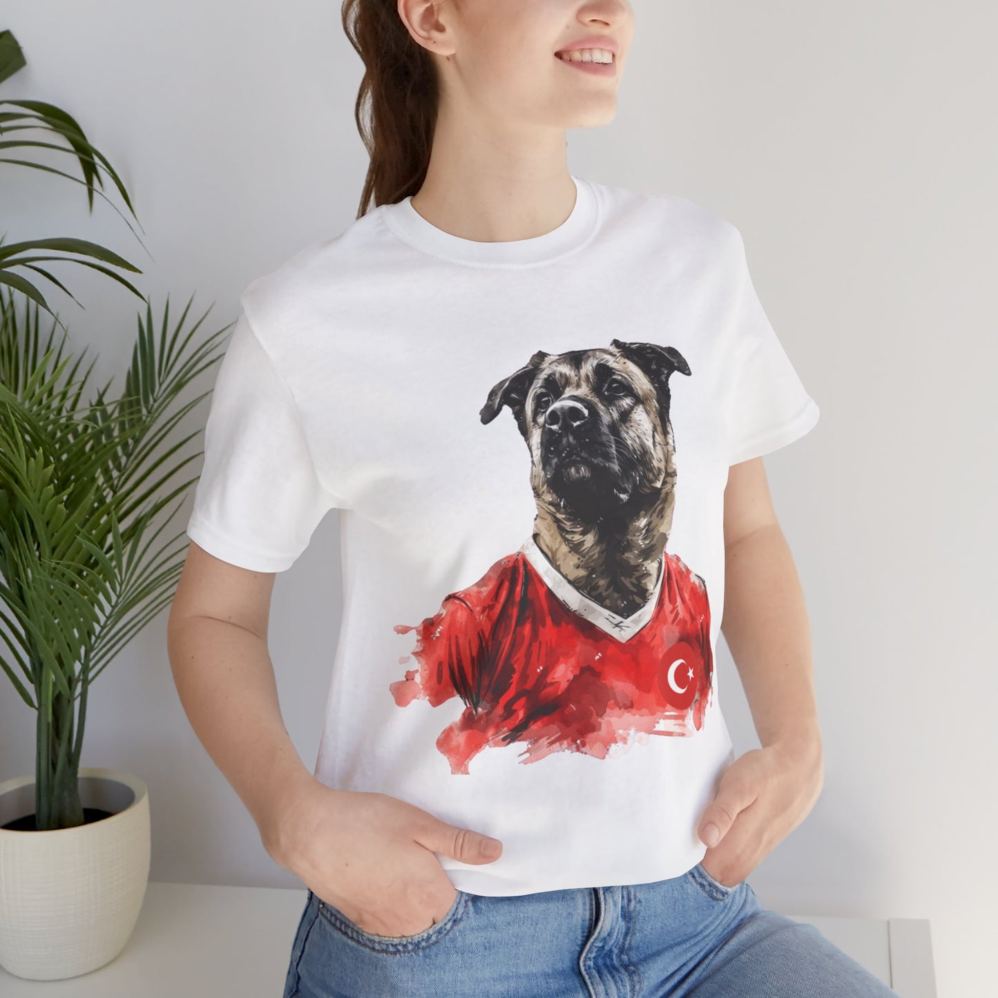 Unisex T-Shirt Fußball Fan Wuffis I EM 2024 I Kangal  I Team Türkiye