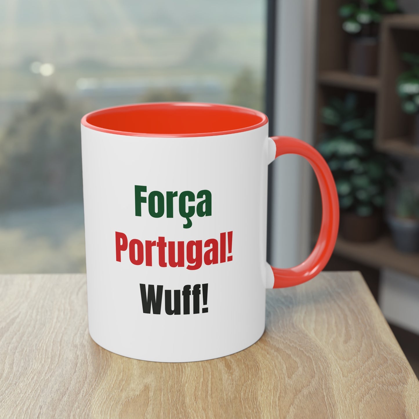 Hunde Tasse Fußball Fan Wuffis I EM 2024 I Portugiesischer Wasserhund I Team Portugal