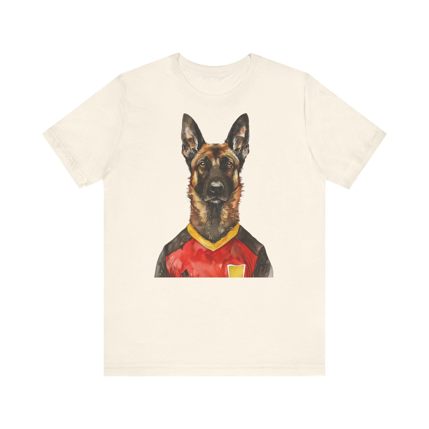 Unisex T-Shirt Fußball Fan Wuffis I EM 2024 I Malinois I Team Belgien