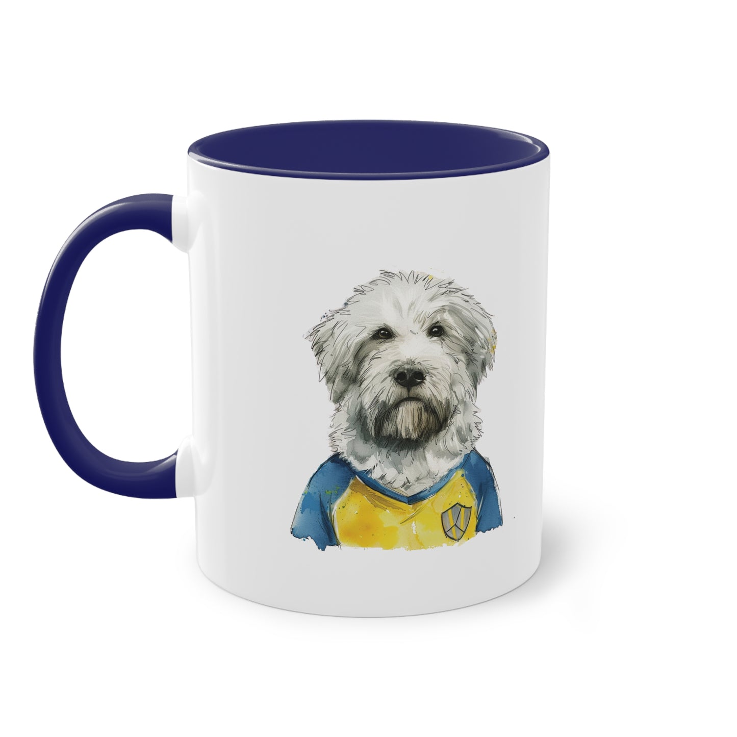 Hunde Tasse Fußball Fan Wuffis I EM 2024 I Ukrainischer Schäferhund I Team Ukraine