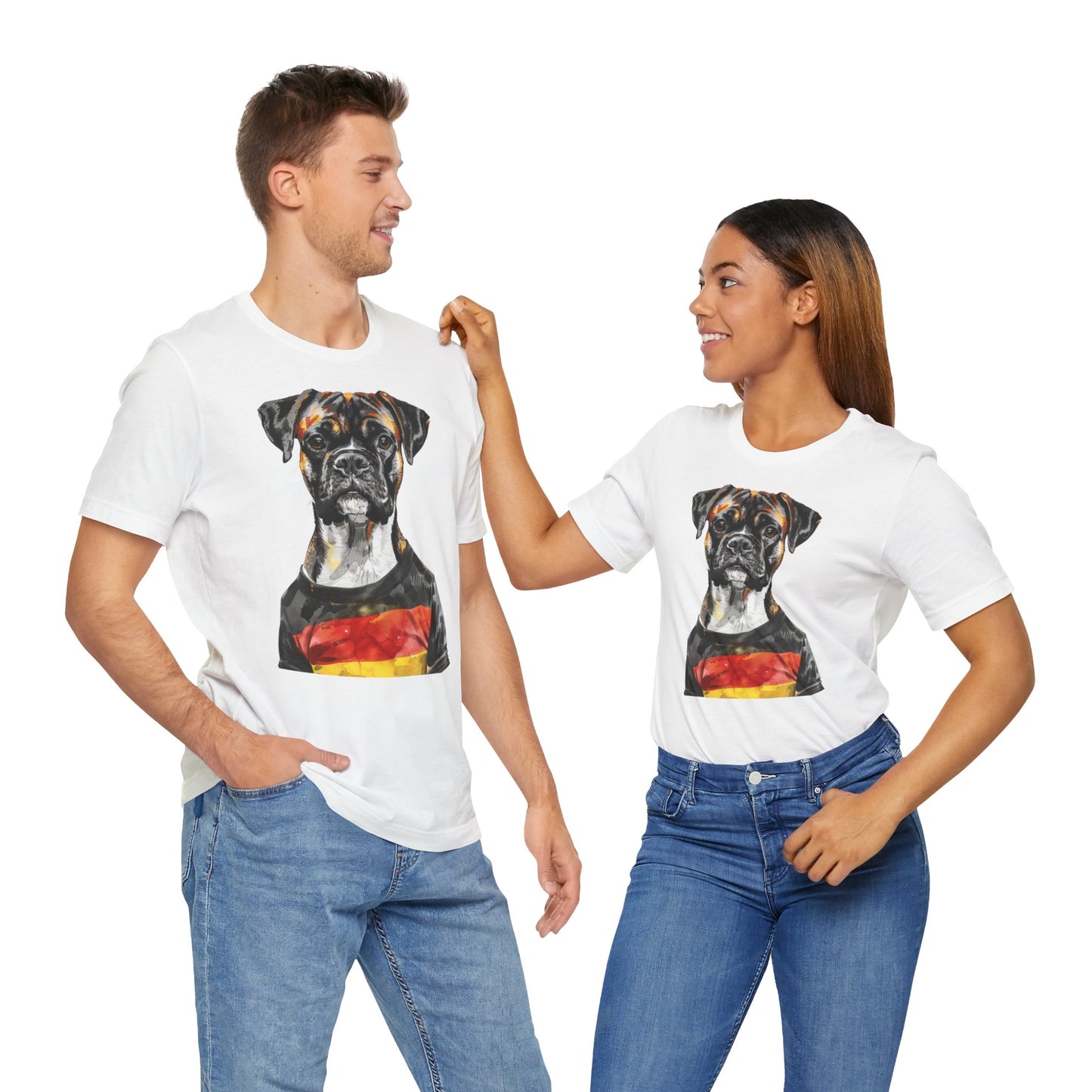 Unisex T-Shirt Fußball Fan Wuffis I EM 2024 I Boxer  I Team Deutschland