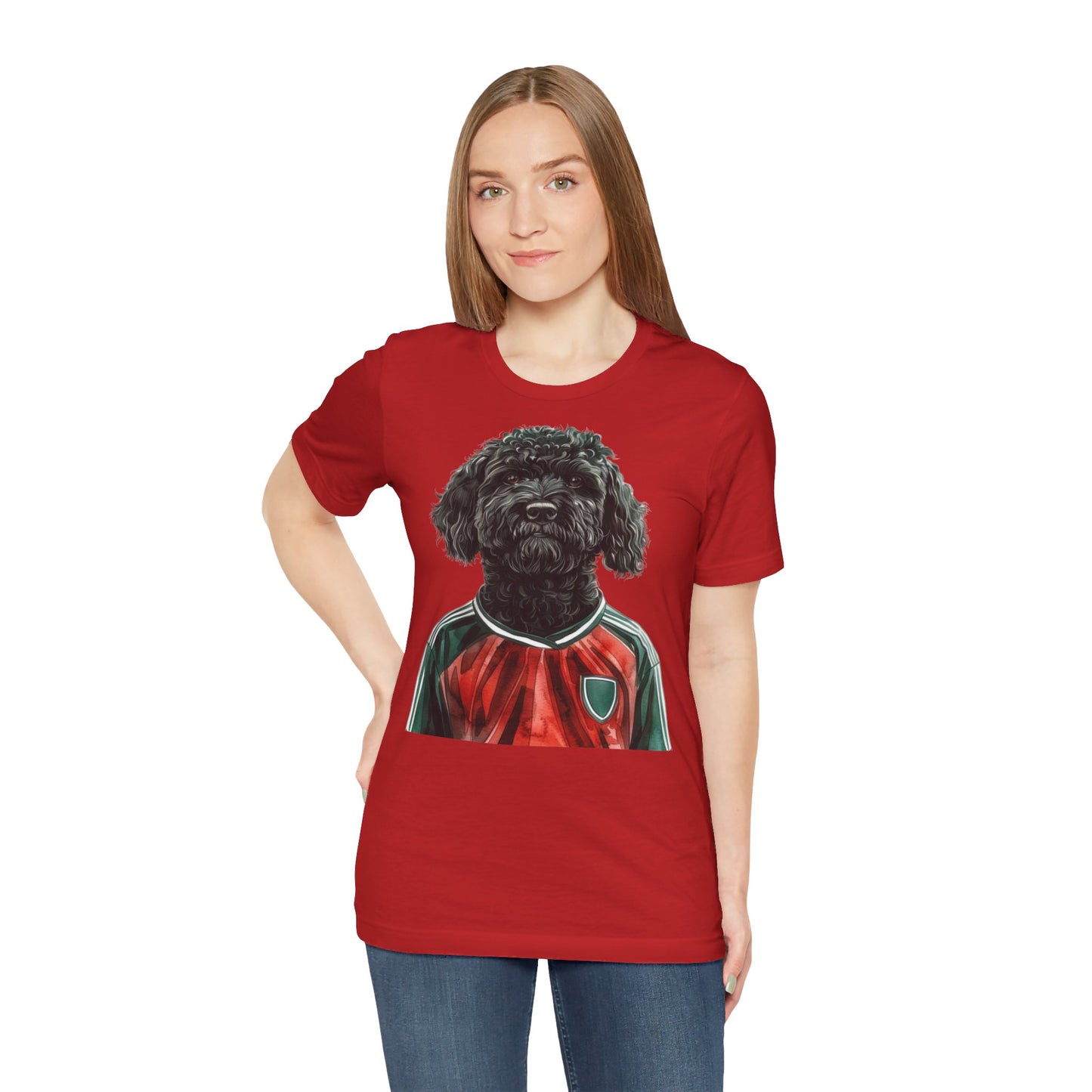 Unisex T-Shirt Fußball Fan Wuffis I EM 2024 I Ungarischer Hirtenhund I Team Ungarn