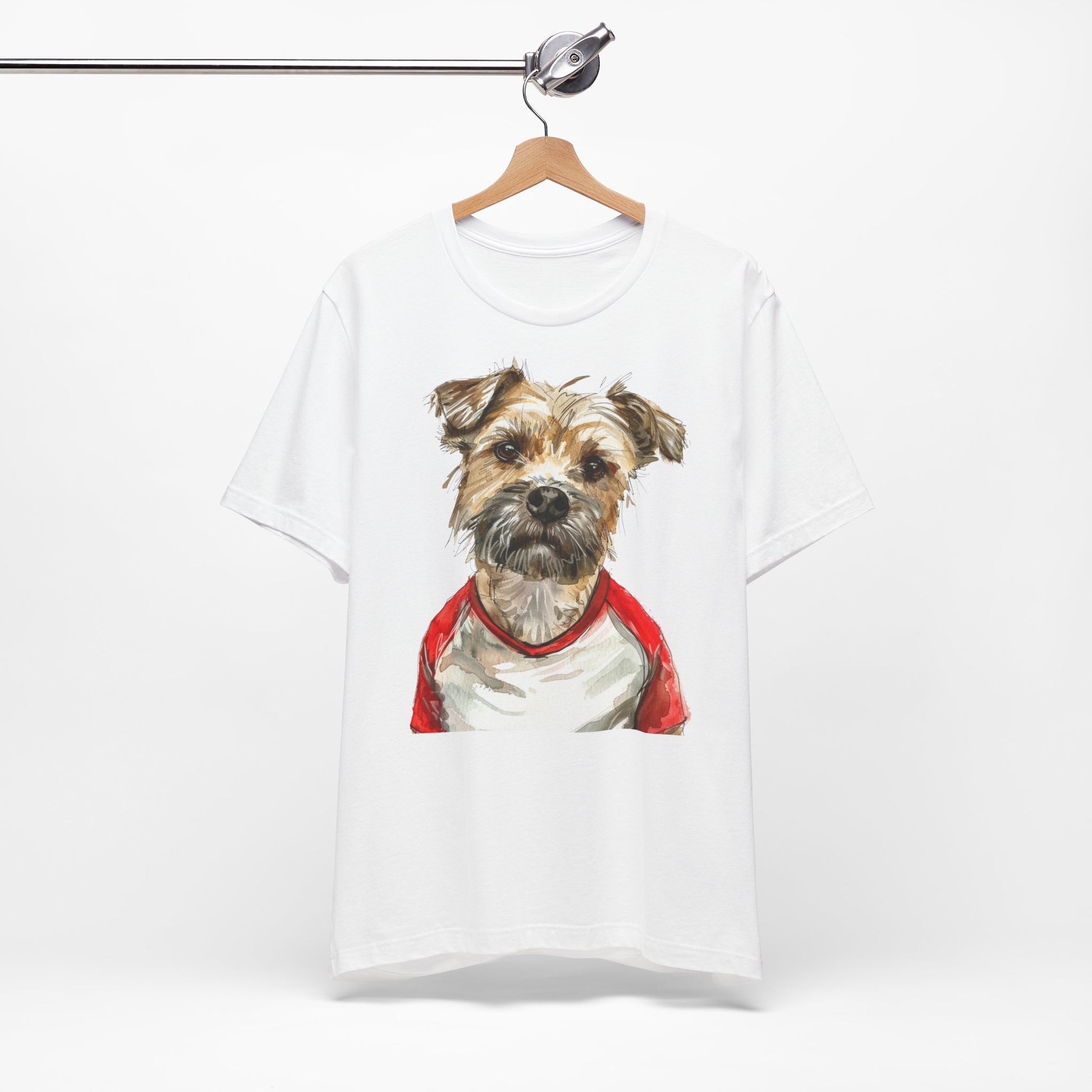 T-Shirt zur EM mit Hund im Fußball Trikot Polen