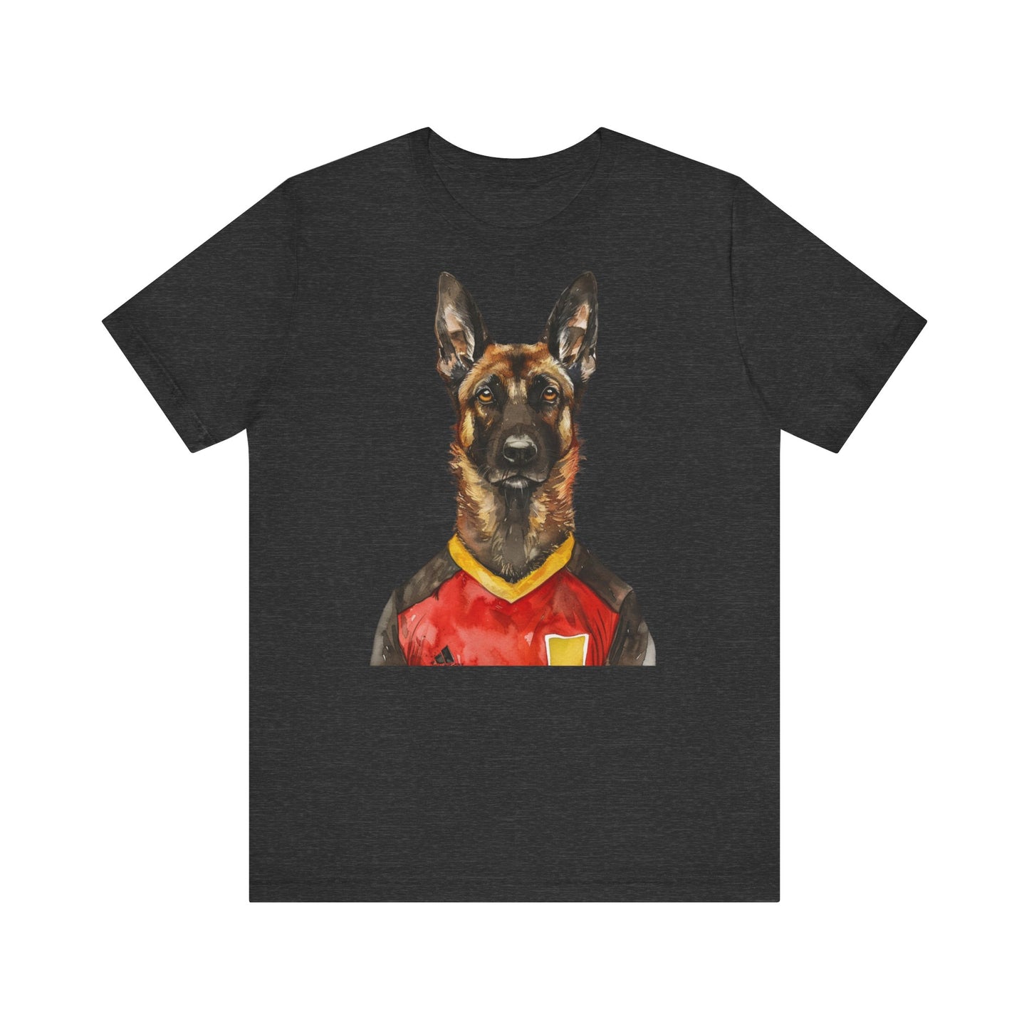 Unisex T-Shirt Fußball Fan Wuffis I EM 2024 I Malinois I Team Belgien