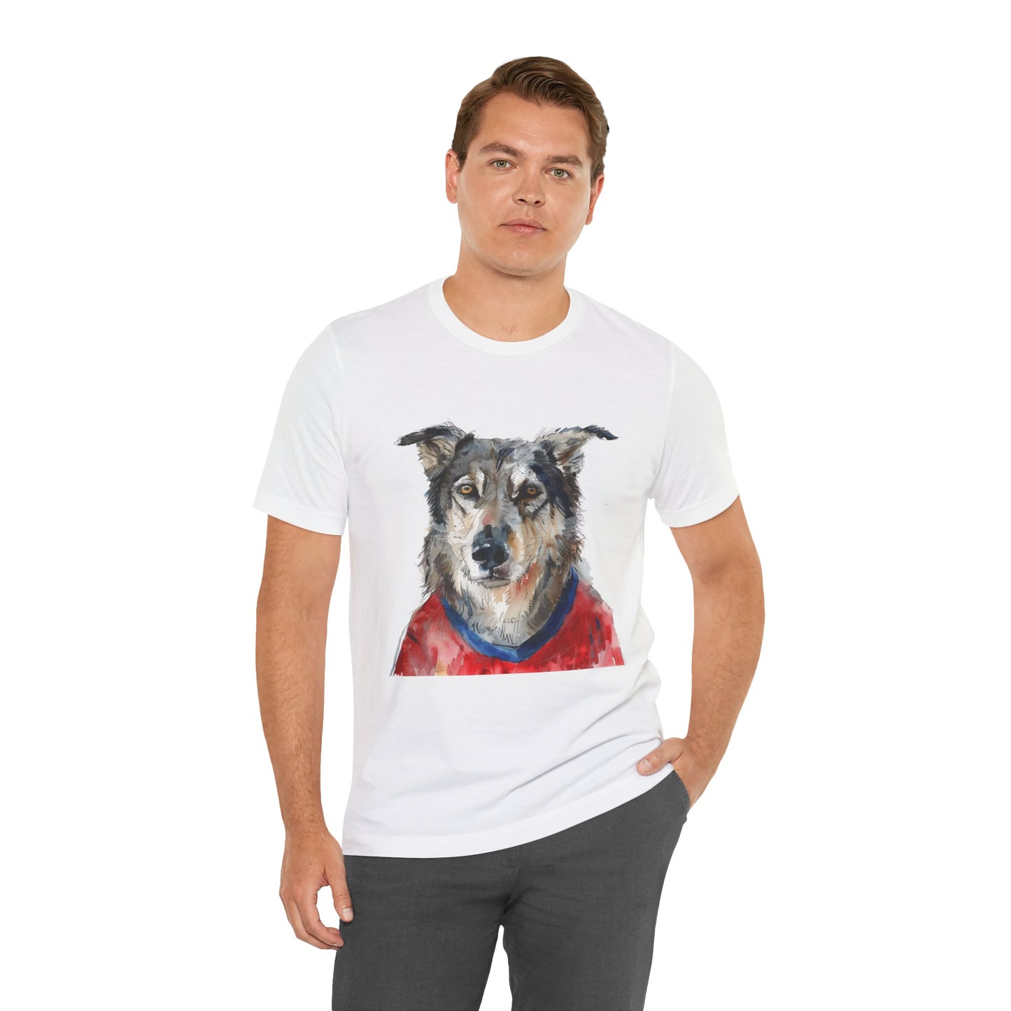 Unisex T-Shirt Fußball Fan Wuffis I EM 2024 I Tschechoslowakischer Wolfshund  I Team Tschechien