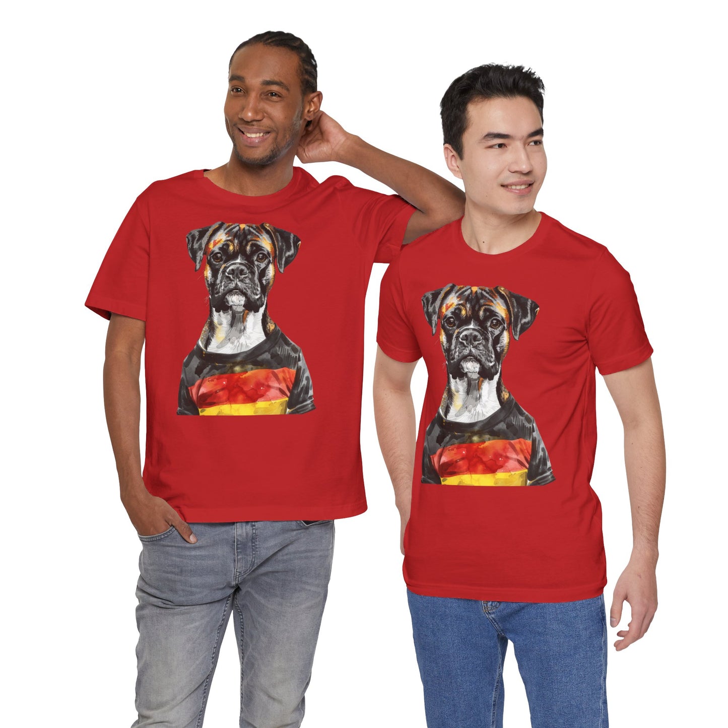 Unisex T-Shirt Fußball Fan Wuffis I EM 2024 I Boxer  I Team Deutschland