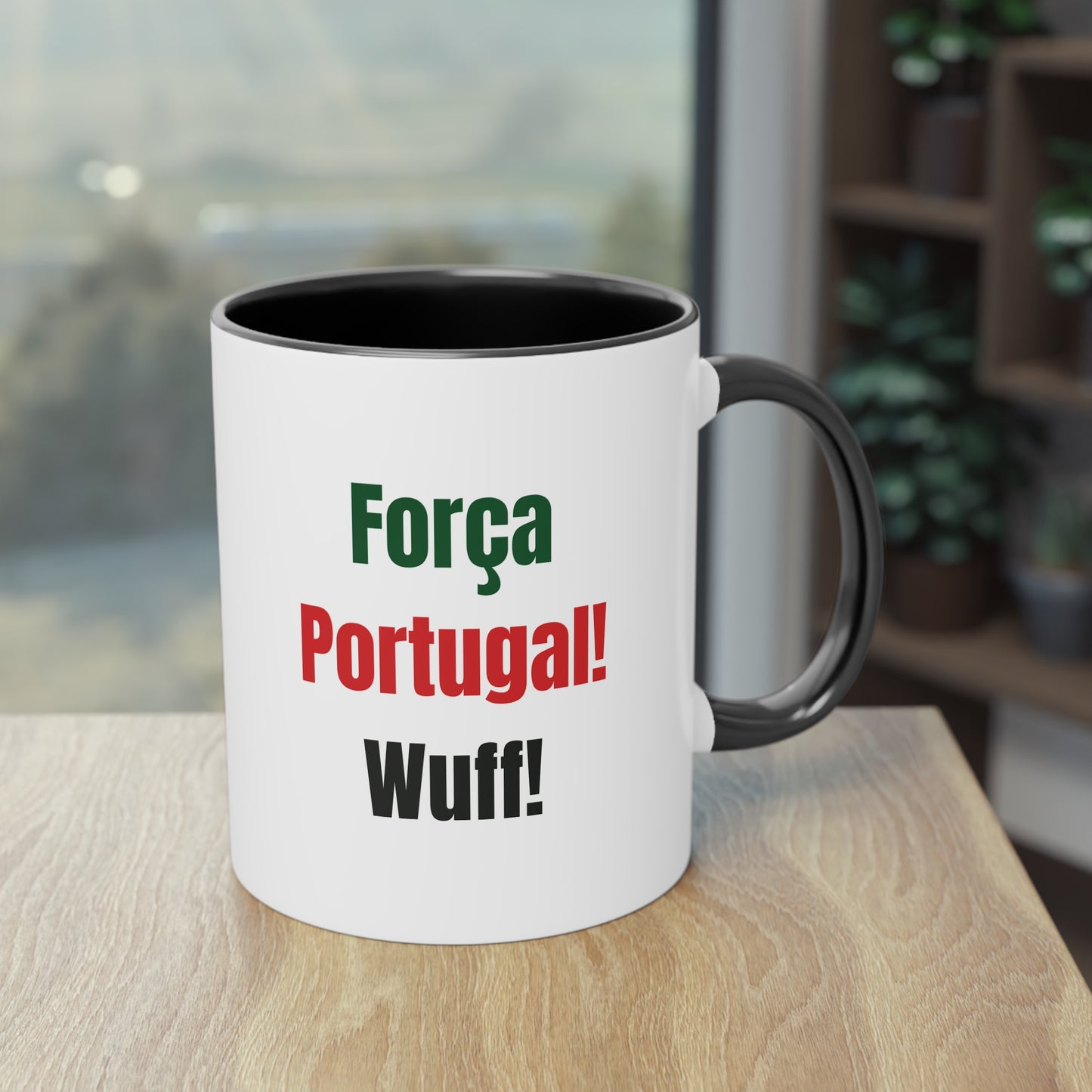 Hunde Tasse Fußball Fan Wuffis I EM 2024 I Portugiesischer Wasserhund I Team Portugal