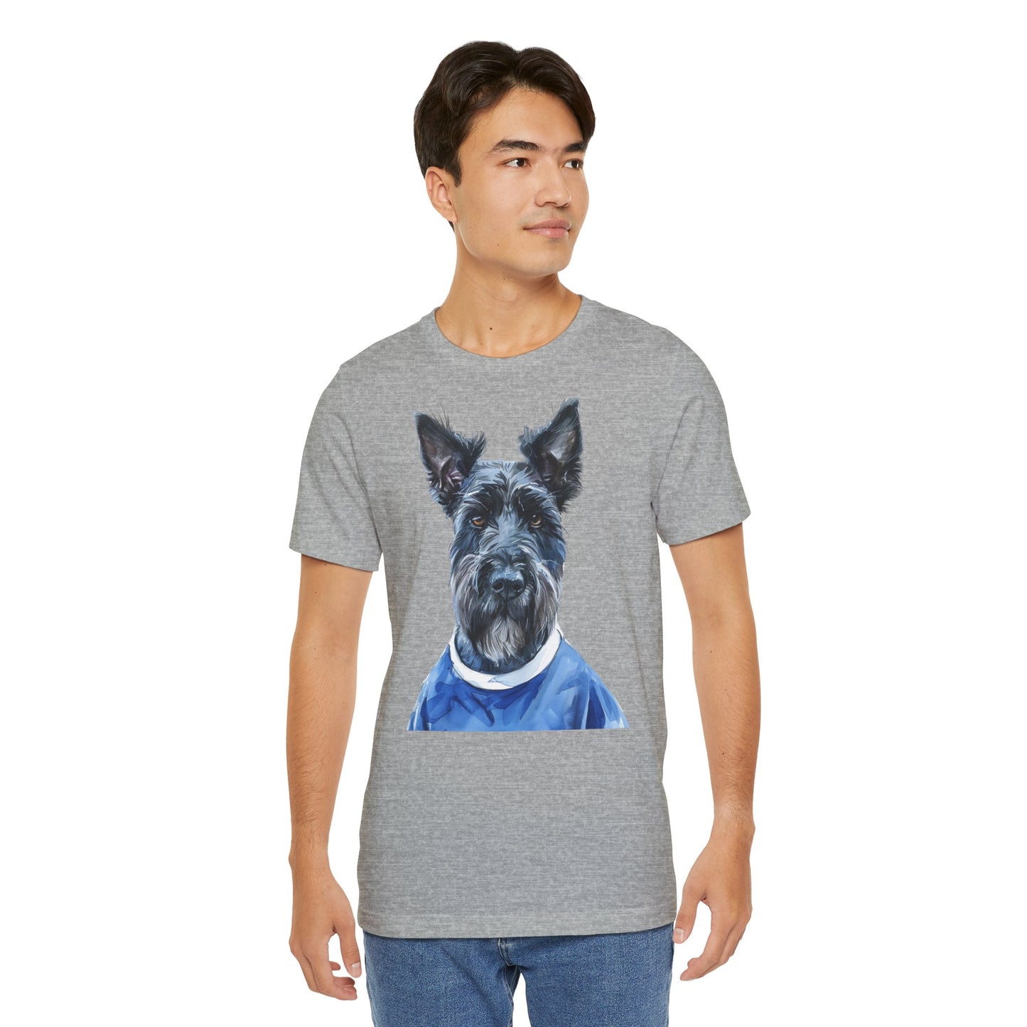 Unisex T-Shirt Fußball Fan Wuffis I EM 2024 I Scottish Terrier I Team Schottland